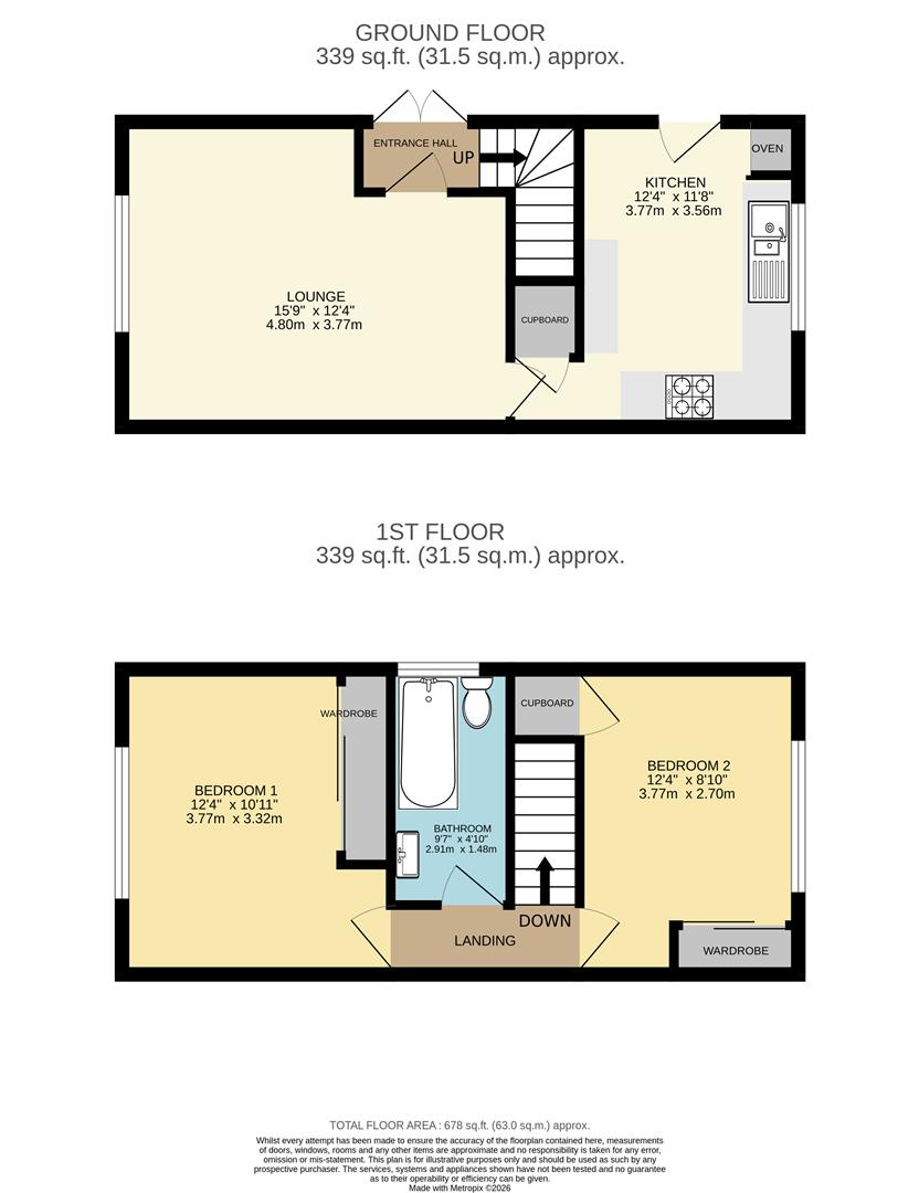 44, Upperfield Road, Rotherham floorplan