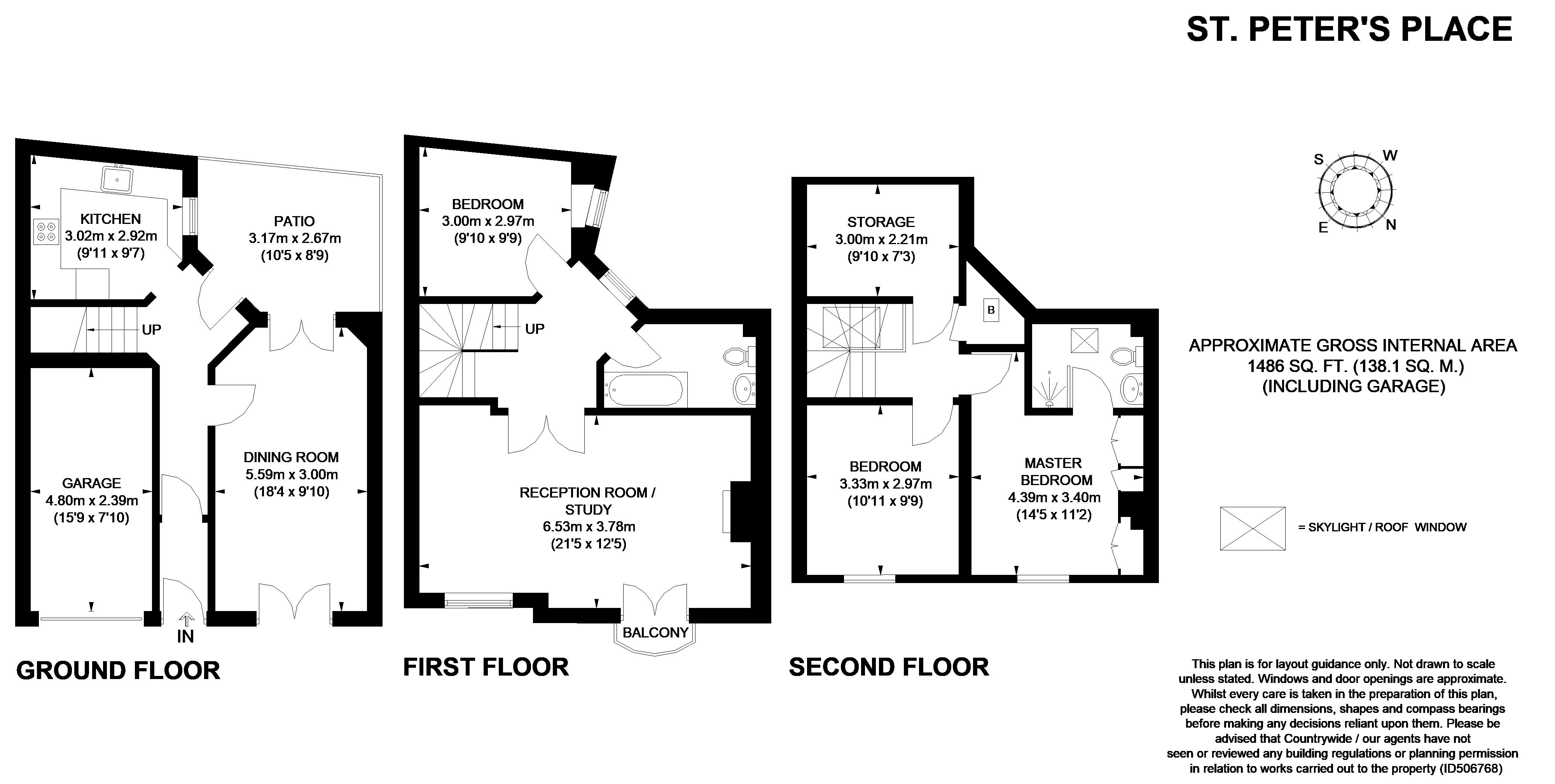 St. Peters Place, London floorplan