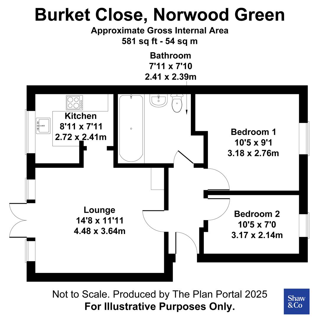 117, Burket Close, Southall floorplan