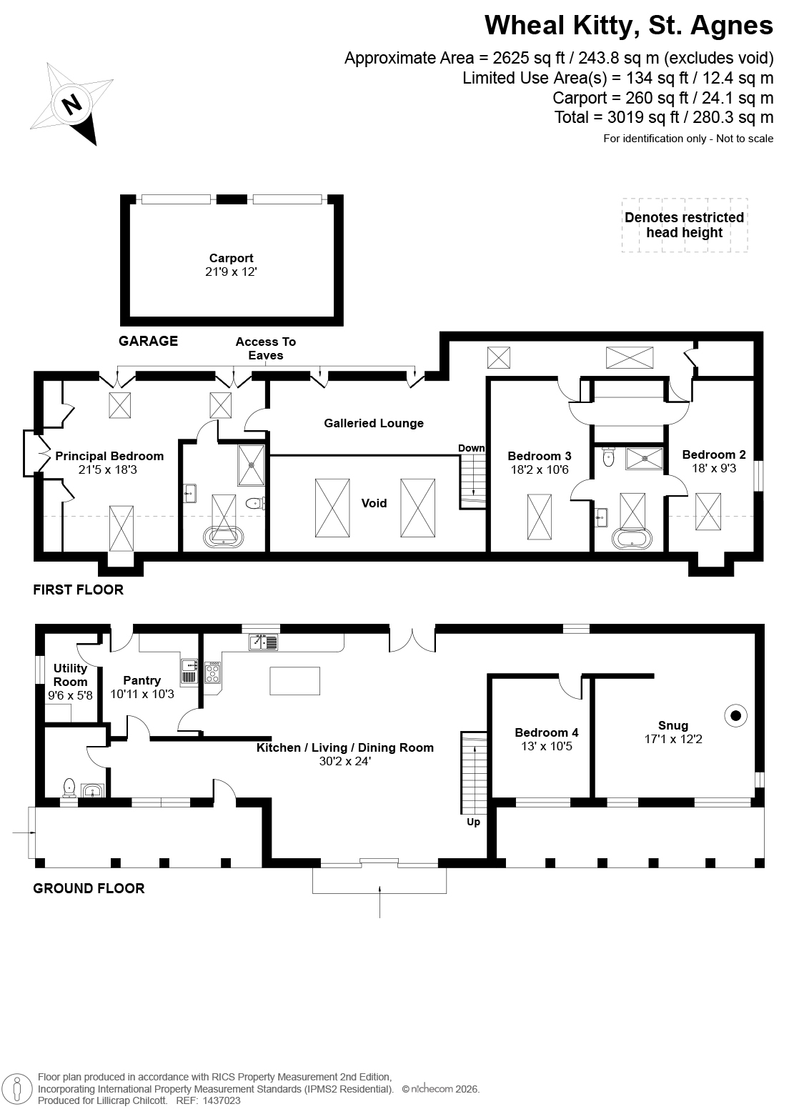 The Loft, St. Agnes floorplan