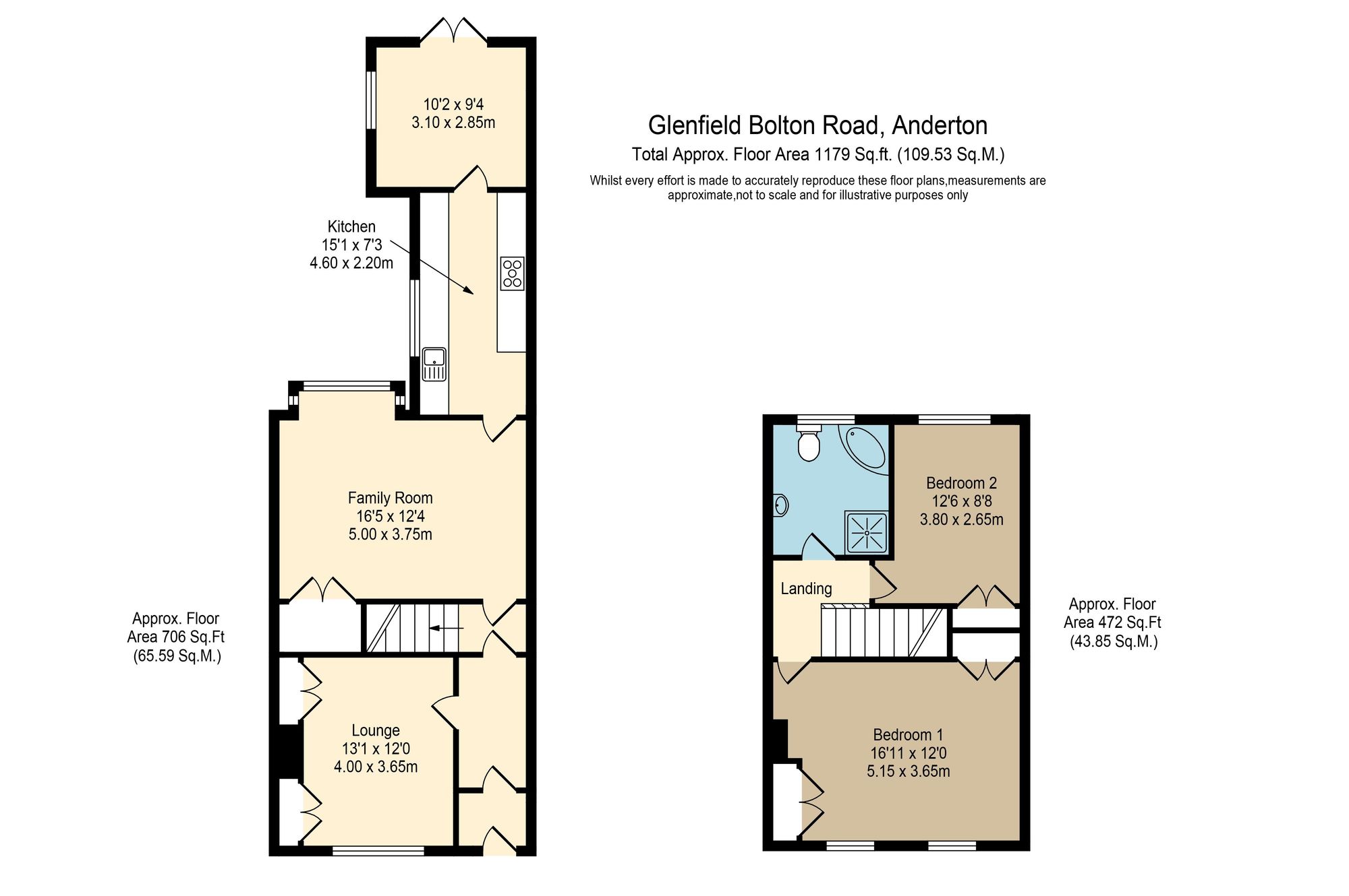 Glenfield Bolton Road, Chorley floorplan