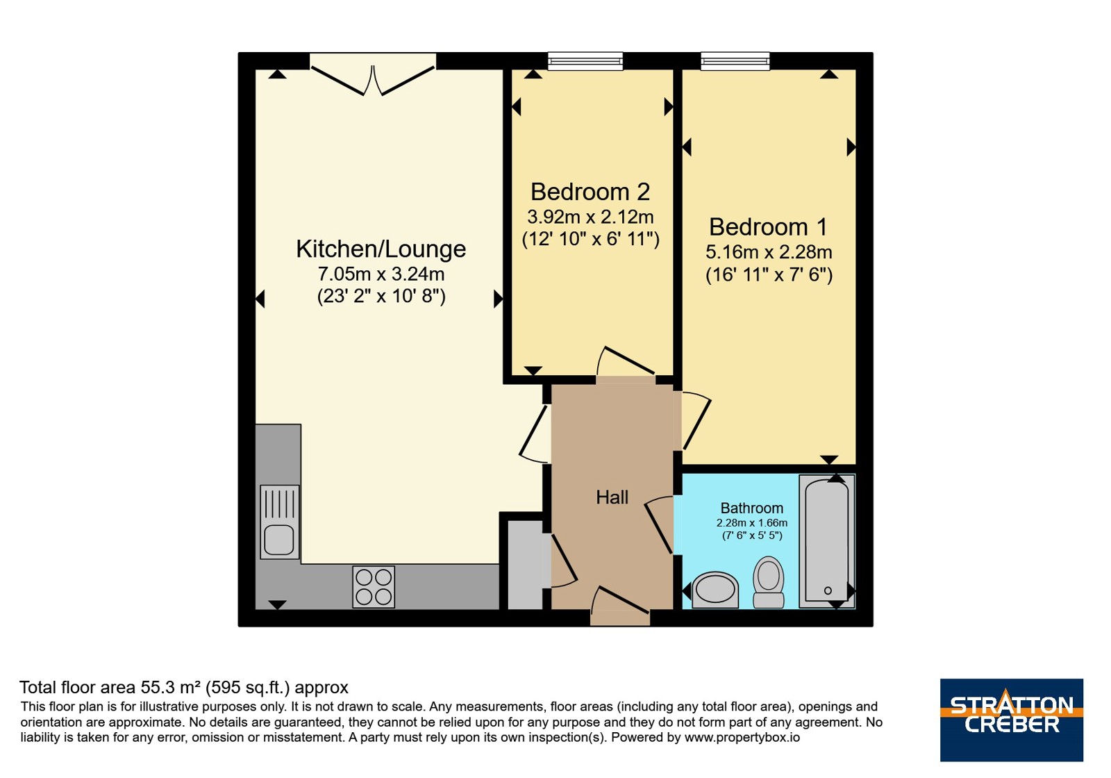 Flat 12 Jace Court,, Priory Road, Cornwall floorplan