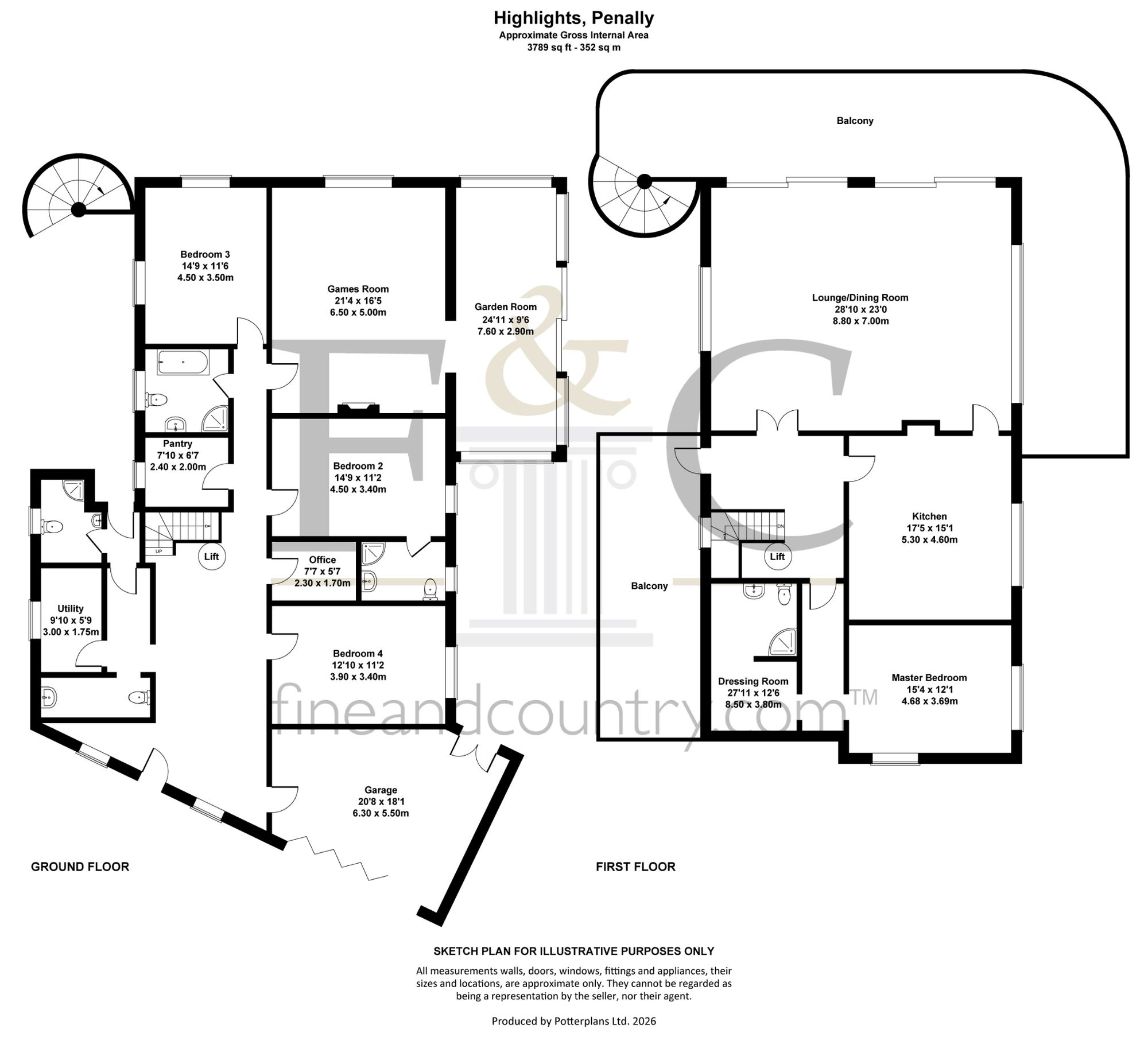 Highlights, Tenby floorplan