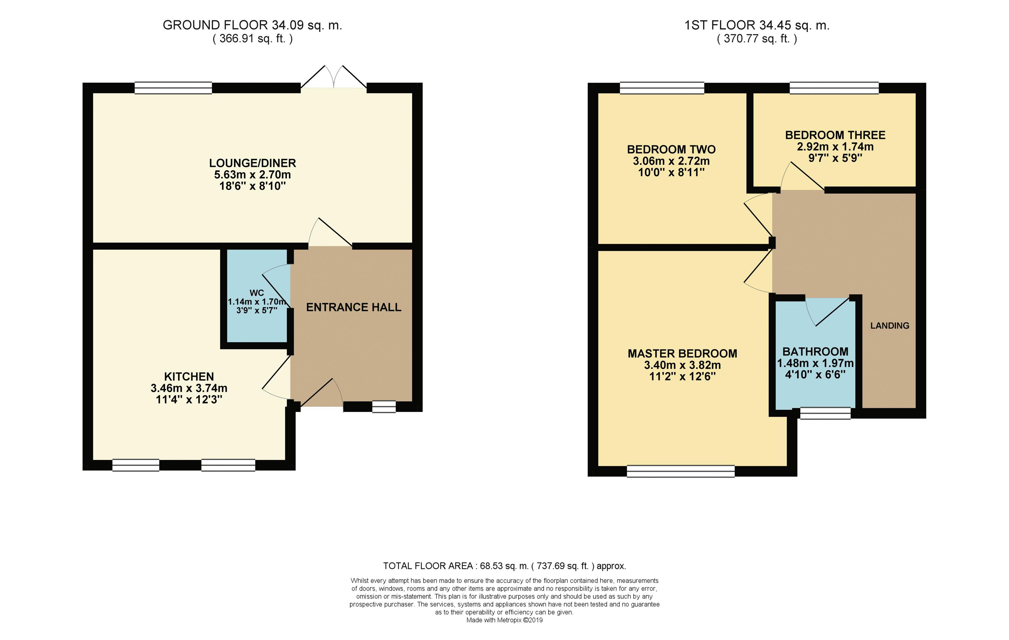 3 Bedrooms Terraced house for sale in Berrywood Close, Duston, Northampton NN5