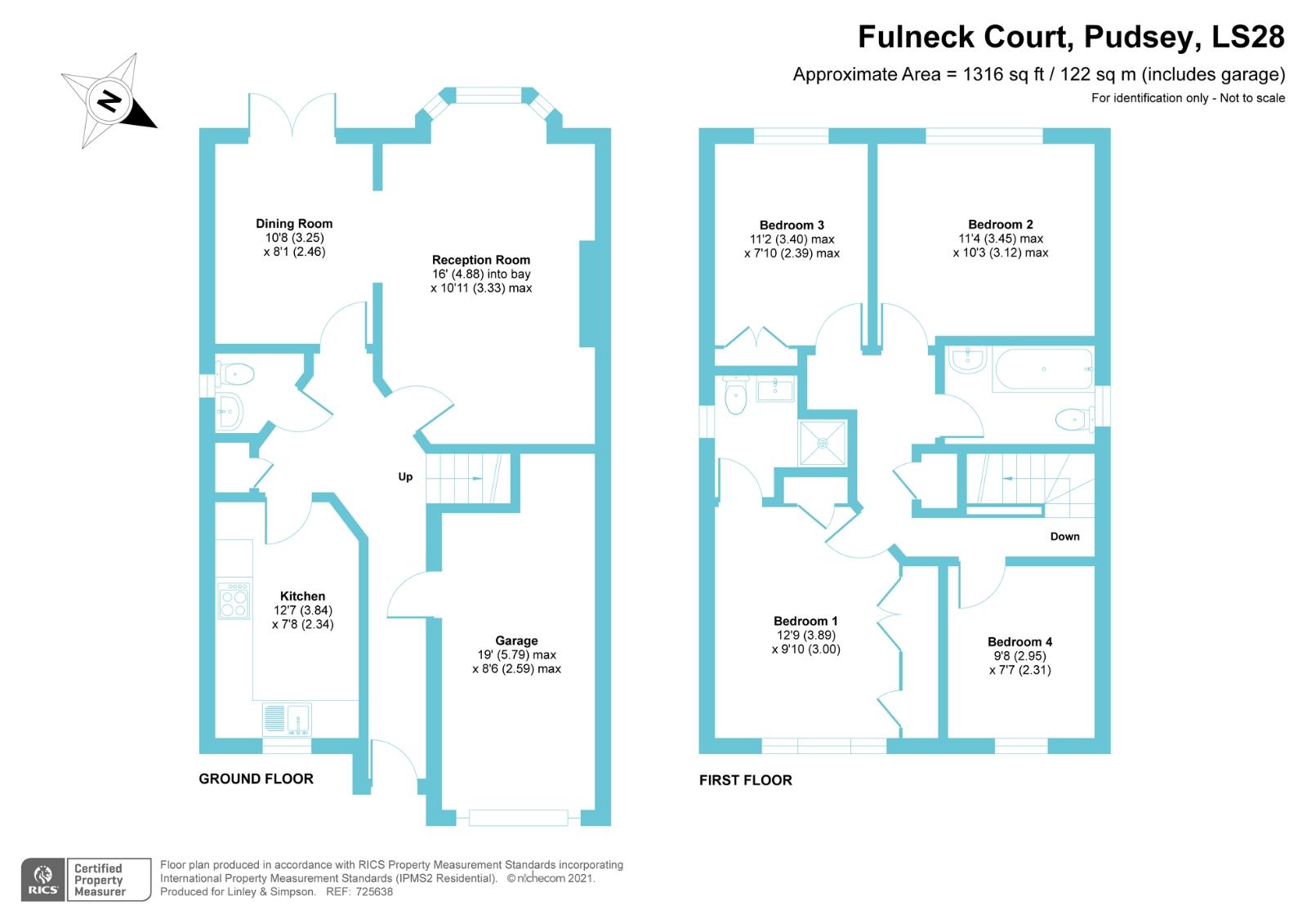 Fulneck Court, Pudsey, West Yorkshire LS28, 4 bedroom detached house