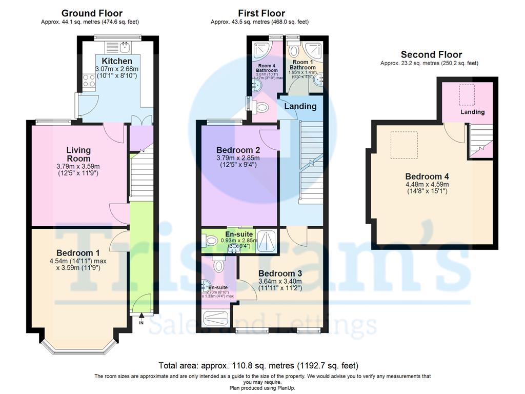 189, Noel Street, Nottingham floorplan