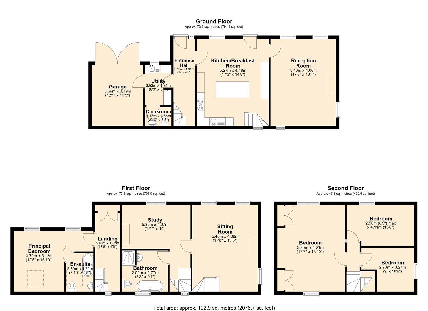 The Cottage, The Courtyard, Main street, Matlock floorplan