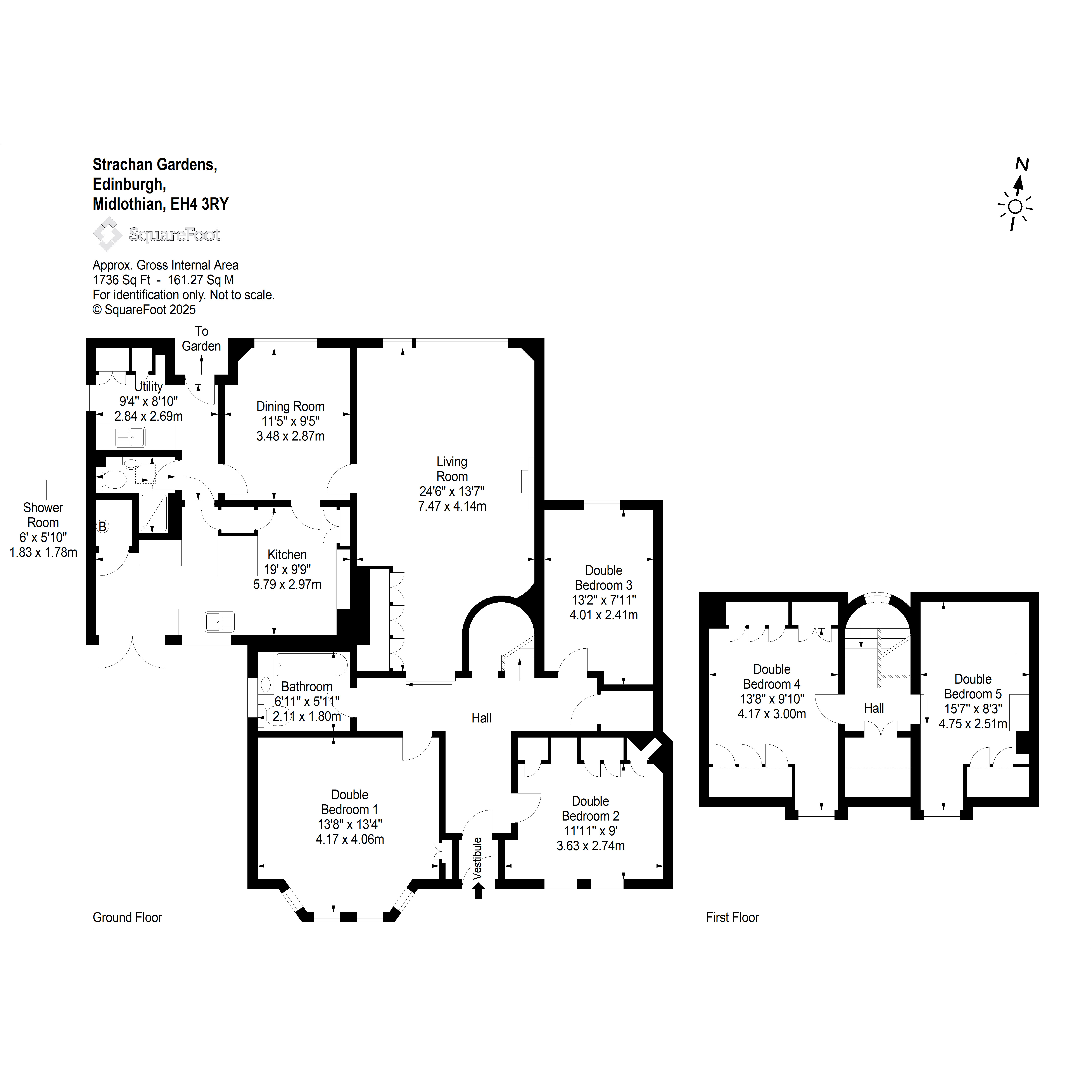 4 Strachan Gardens, Blackhall Edinburgh floorplan