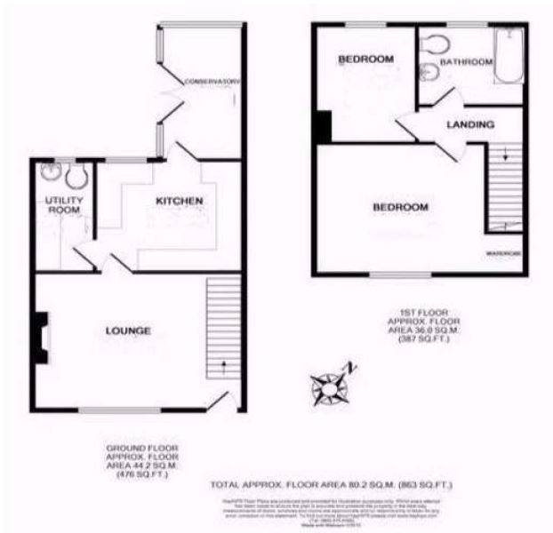 2 Bedrooms Terraced house for sale in Shipbourne Road, Tonbridge TN10