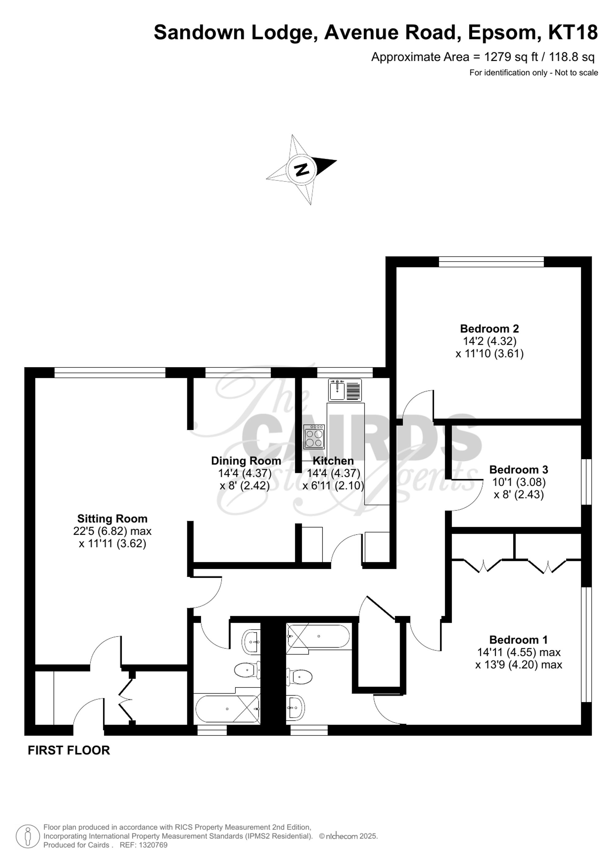 53 Sandown Lodge Avenue Road, Epsom floorplan