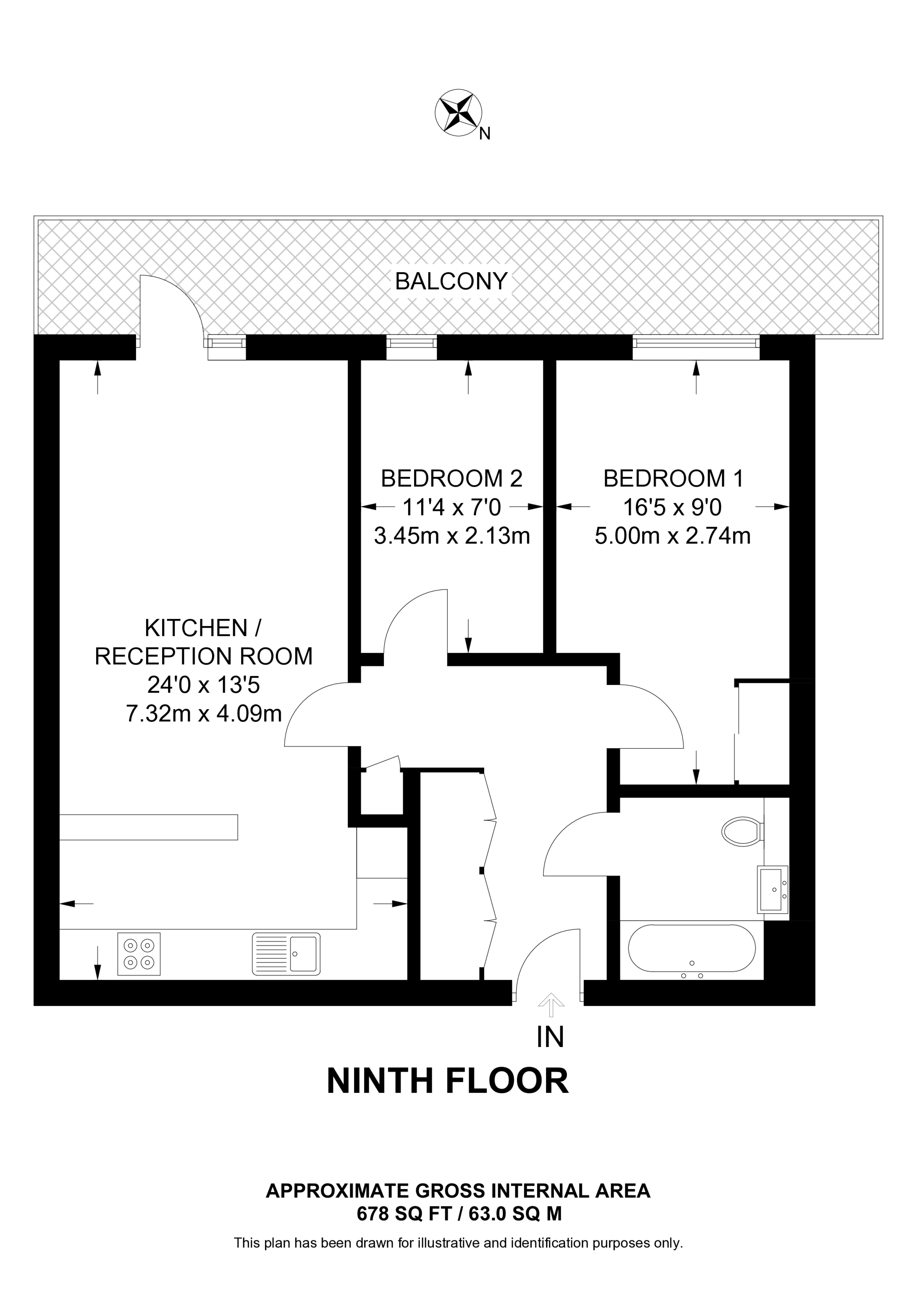Howe House, Woolwich floorplan