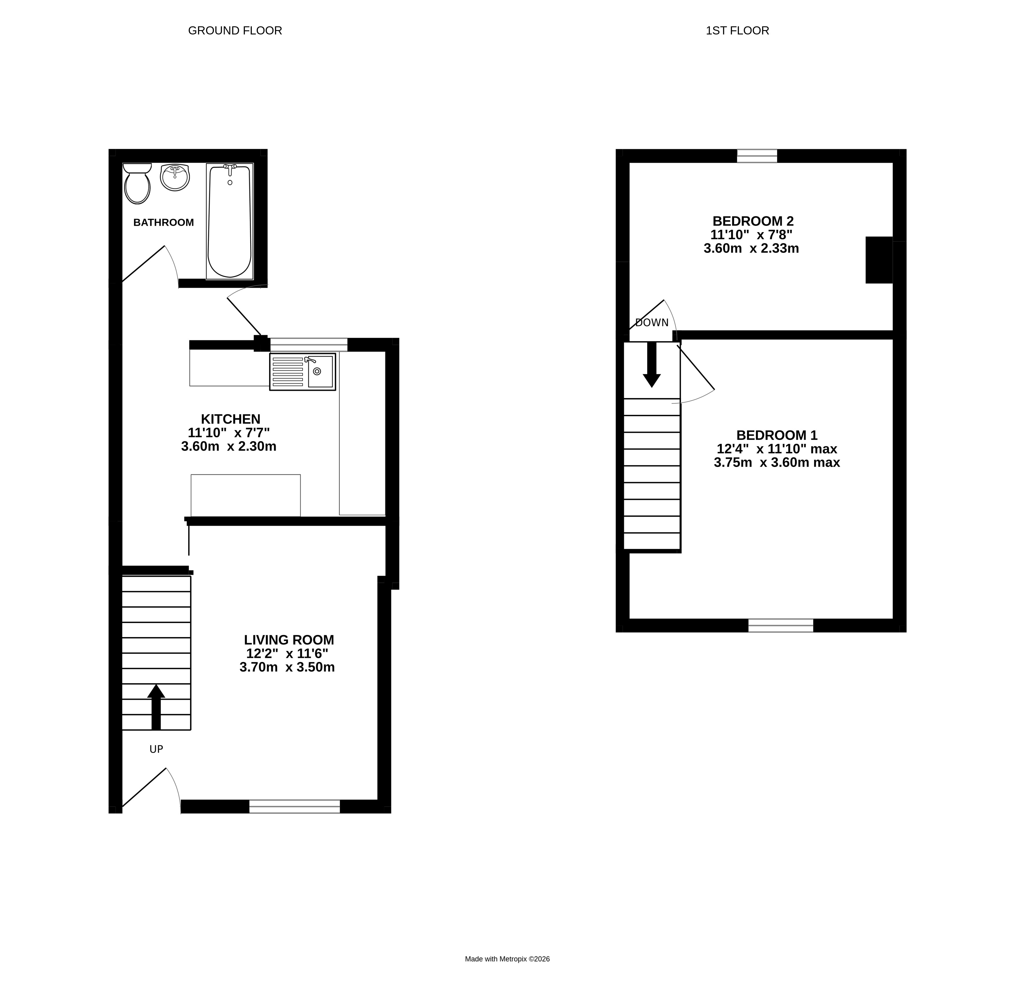 6, Cross Street, Cornwall floorplan