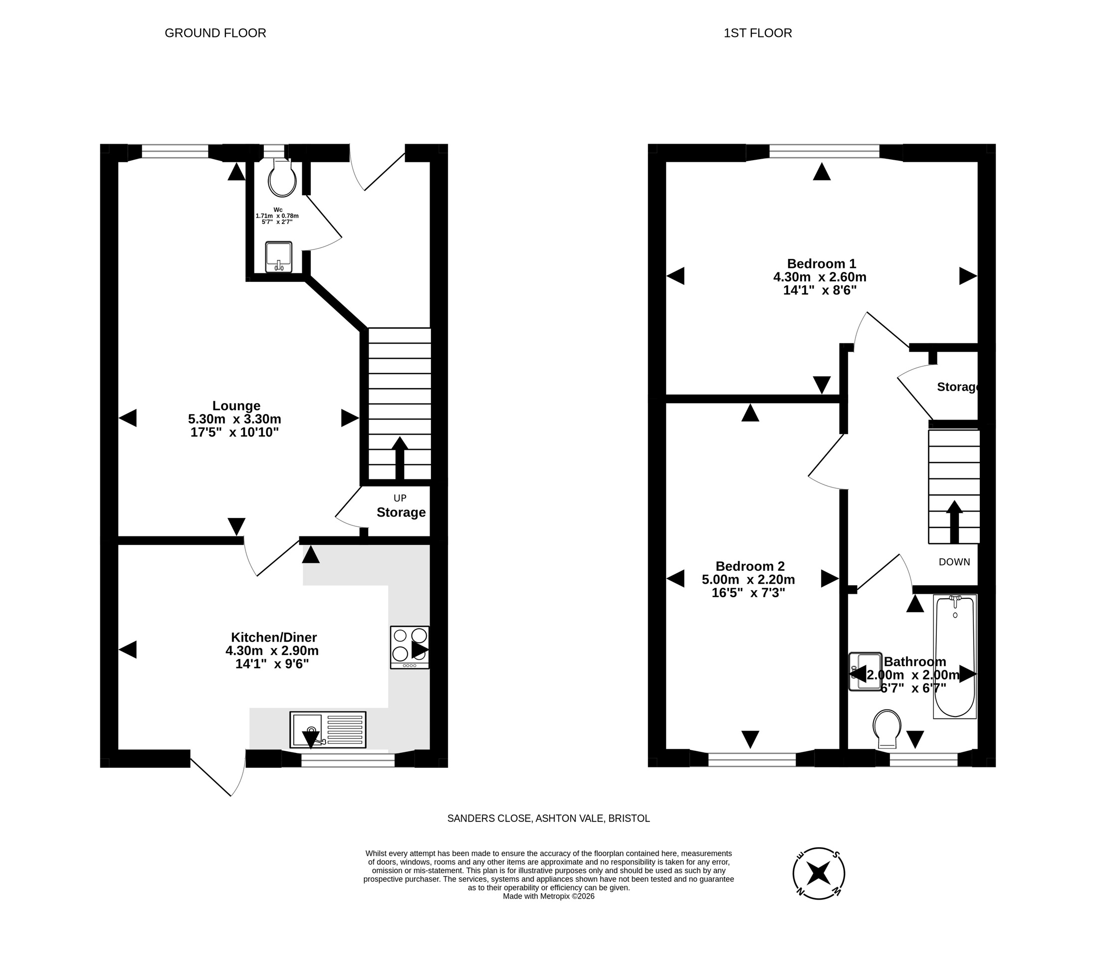 9 Sanders Close, BRISTOL floorplan