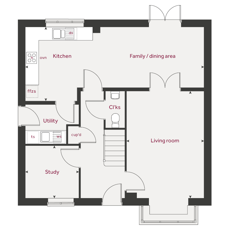 170, Burdock Street, Corby floorplan