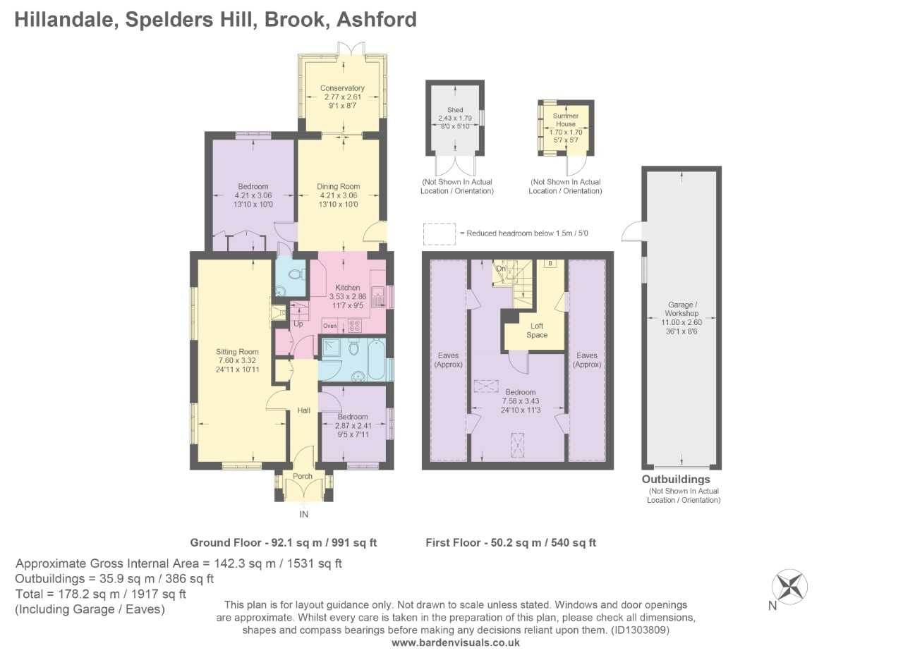 Hillandale, Spelders Hill, Brook floorplan