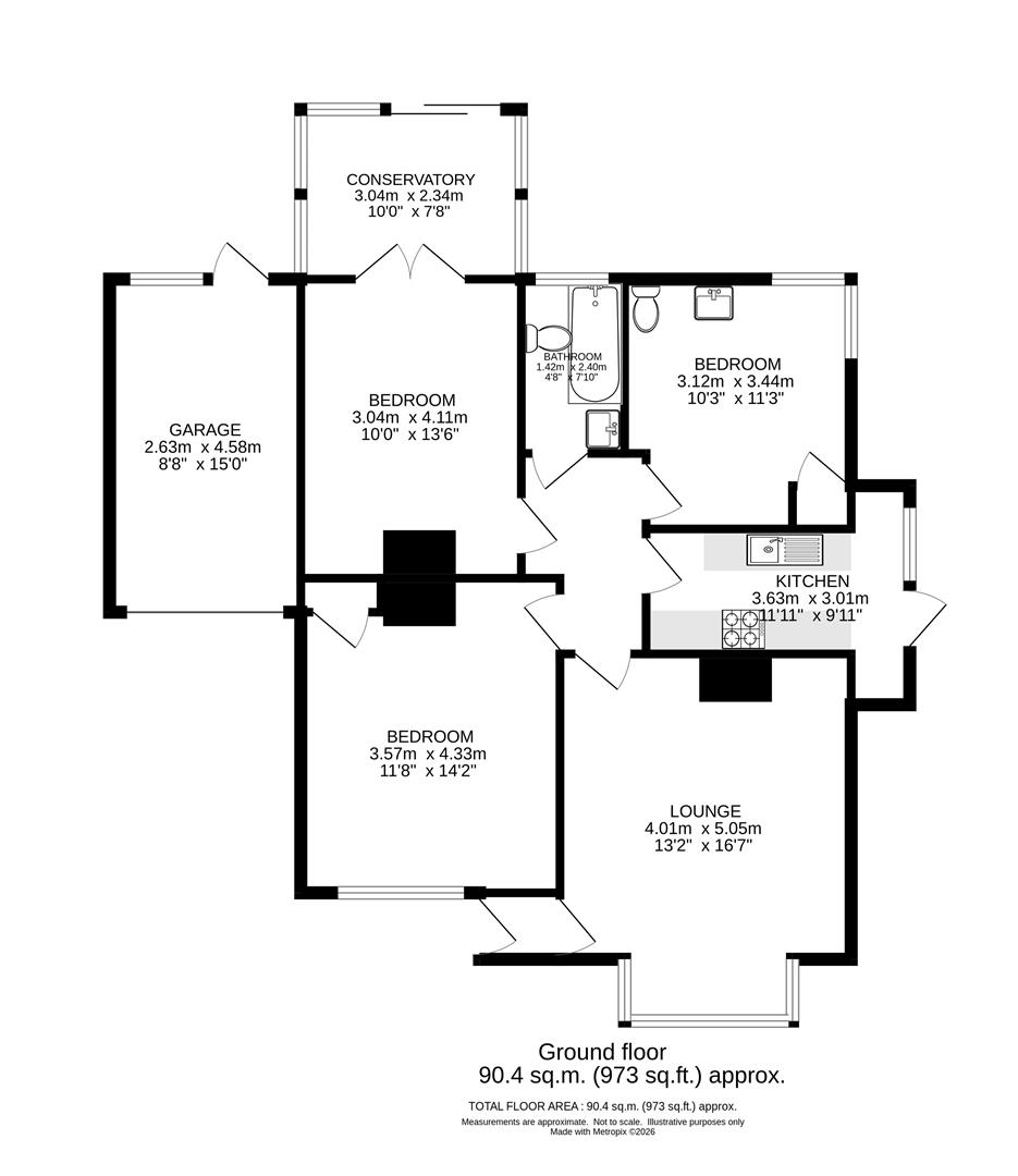 77, Pine Ridge, Carshalton floorplan