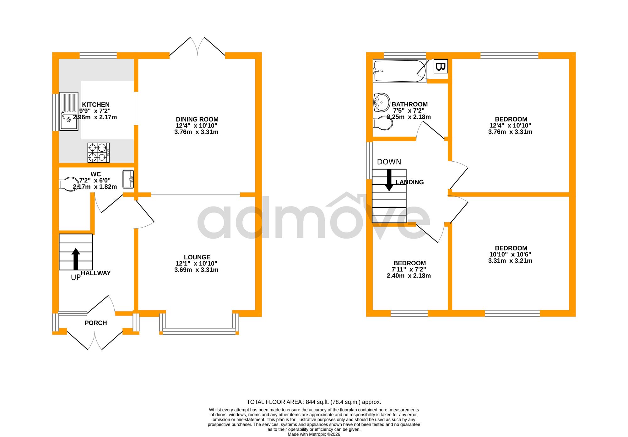97 Sandy Lane, Warrington floorplan