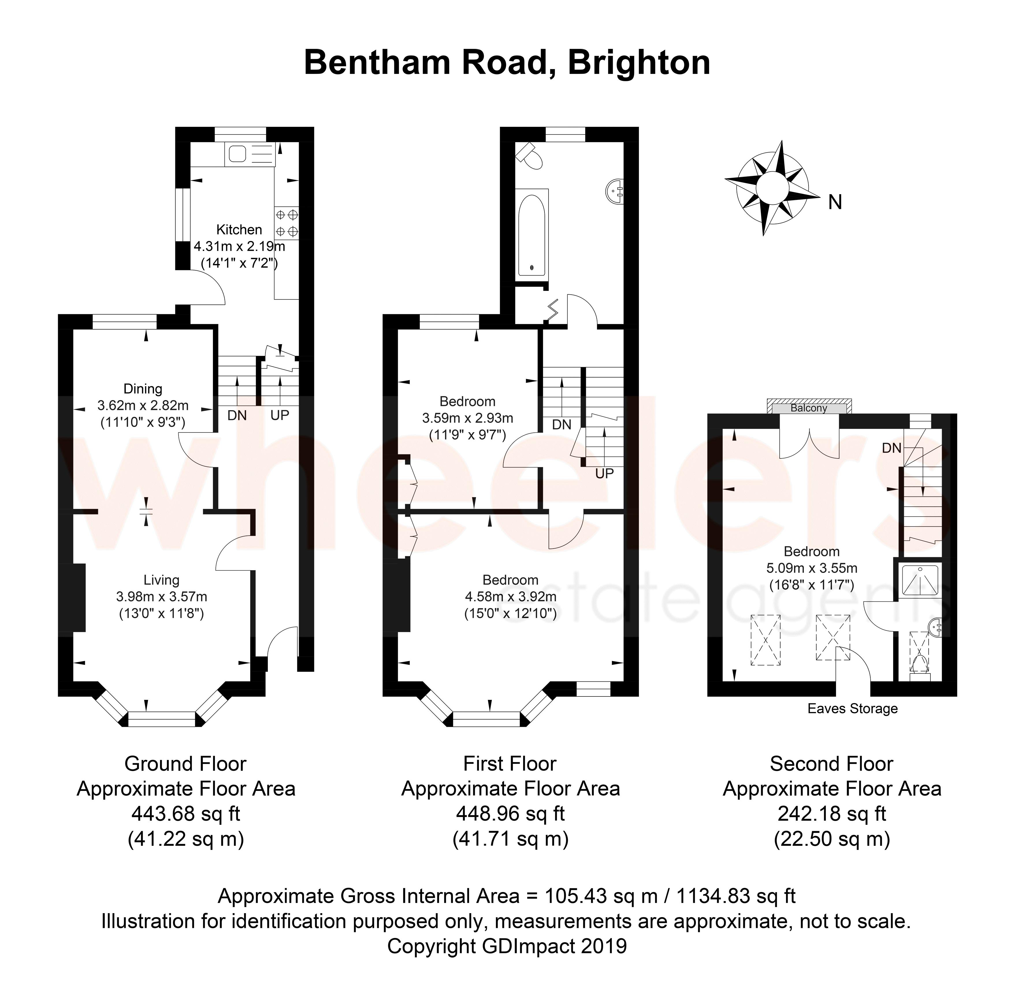 3 Bedrooms Terraced house for sale in Bentham Road, Hanover, Brighton BN2