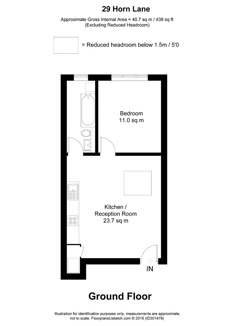 Ground Floor Flat, 29, Horn Lane, London floorplan