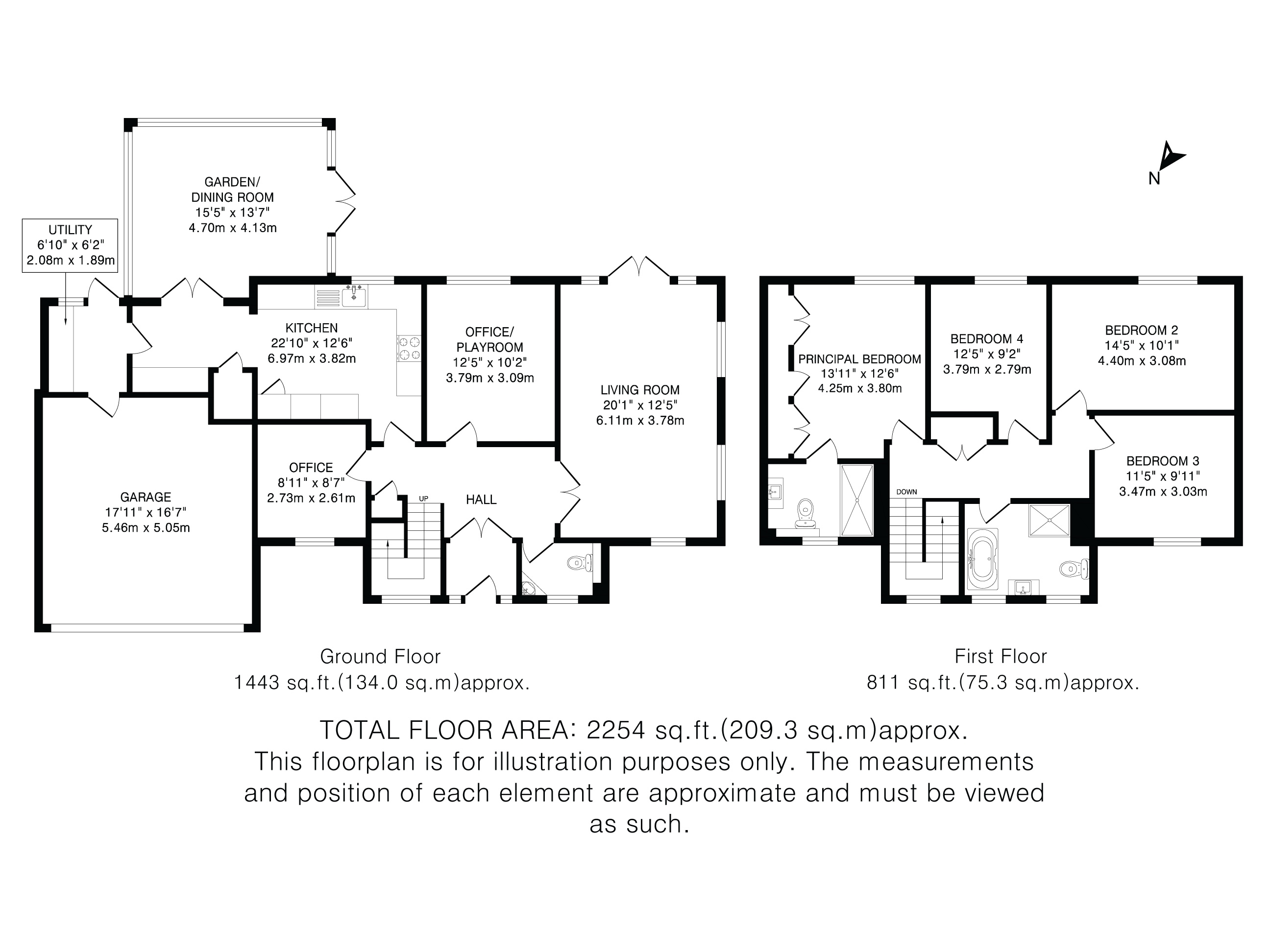 10, Oakwood, Berkhamsted floorplan