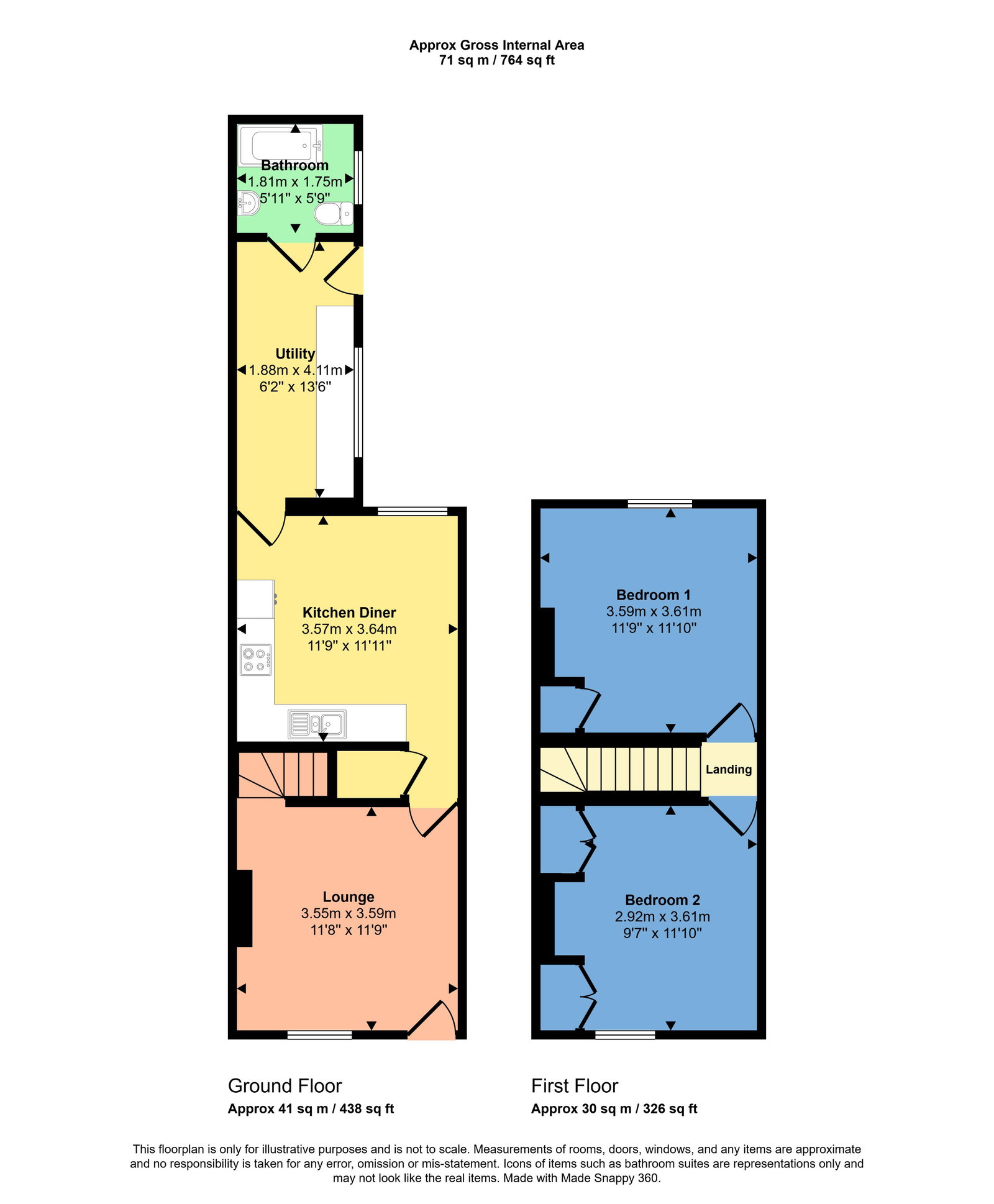 12, Elizabeth Street, Maryport floorplan
