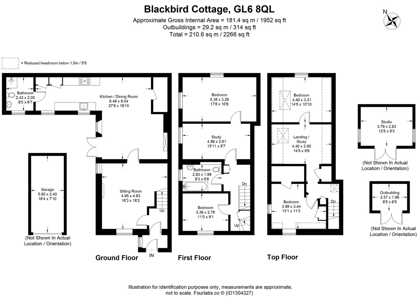 Blackbird Cottage, Abnash, Chalford Hill floorplan