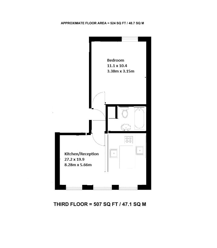 Flat 4, 28 St Georges Drive, London floorplan