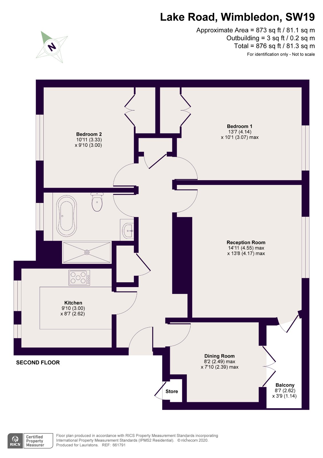 28, Lake Road, Wimbledon floorplan