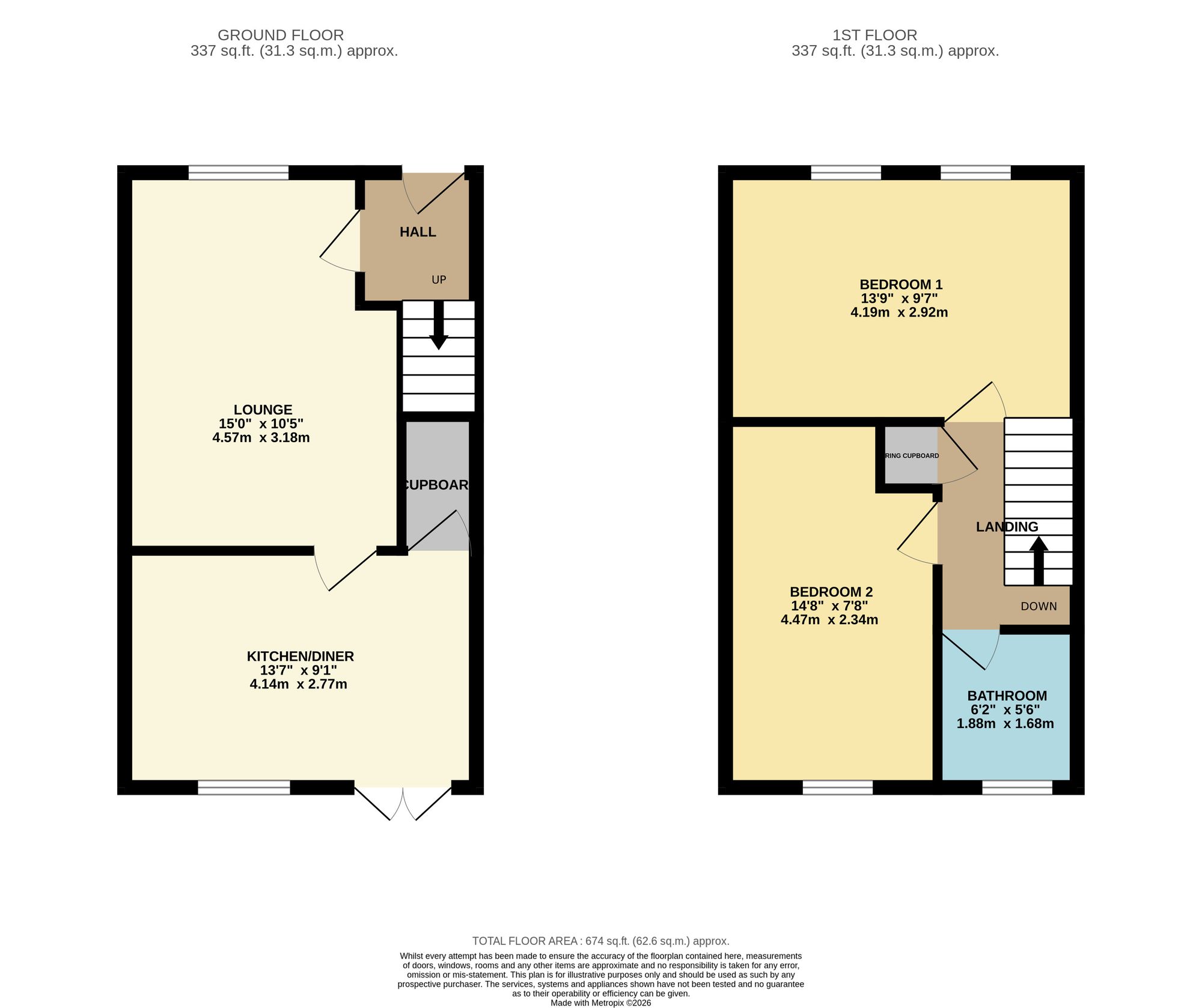 63c Cross Lane, Manchester floorplan