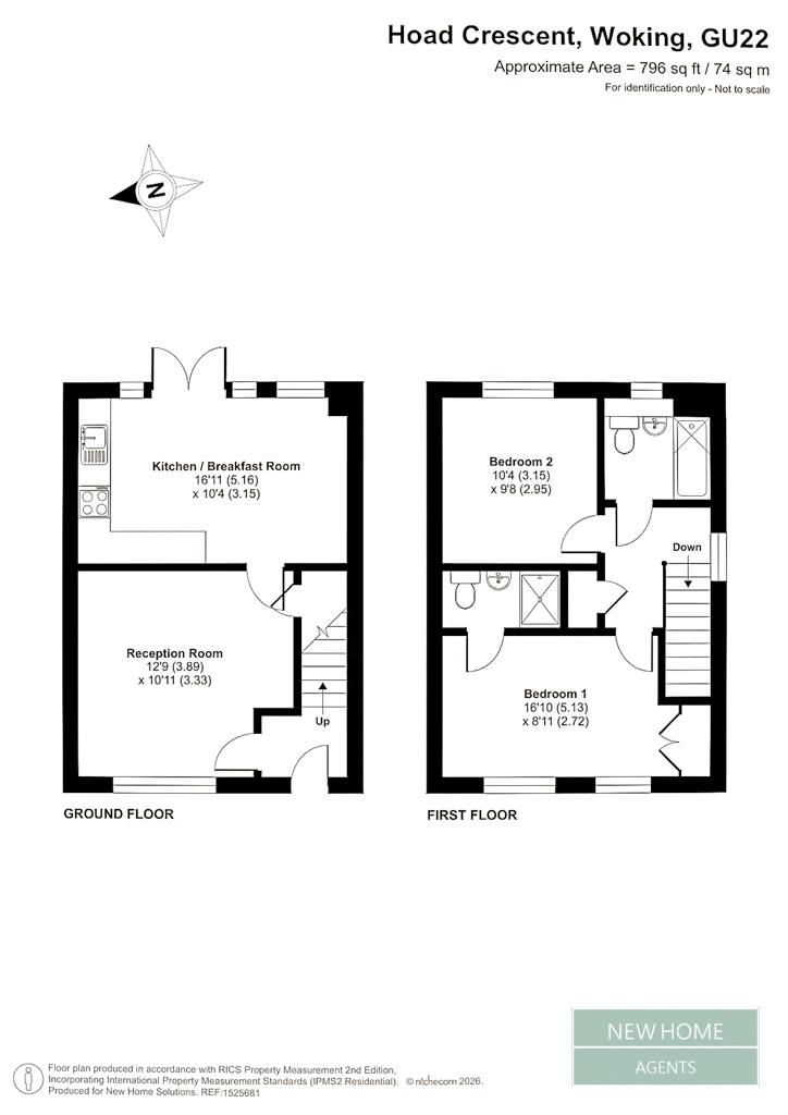 31, Hoad Crescent, Woking floorplan