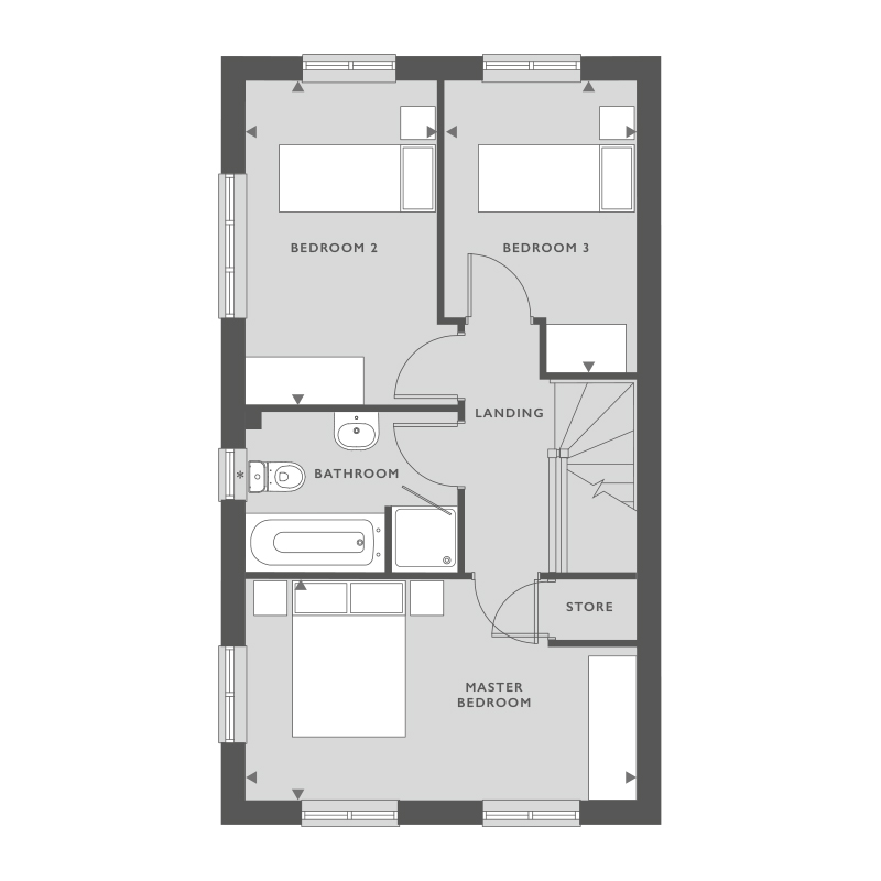 332, Eastglade Road, Bestwood floorplan
