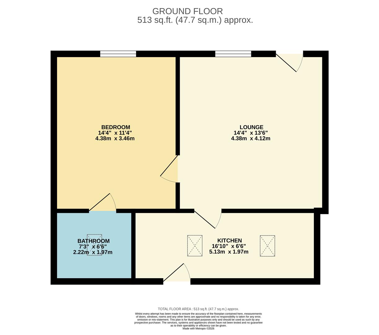 3, Queen Street, Gainsborough floorplan