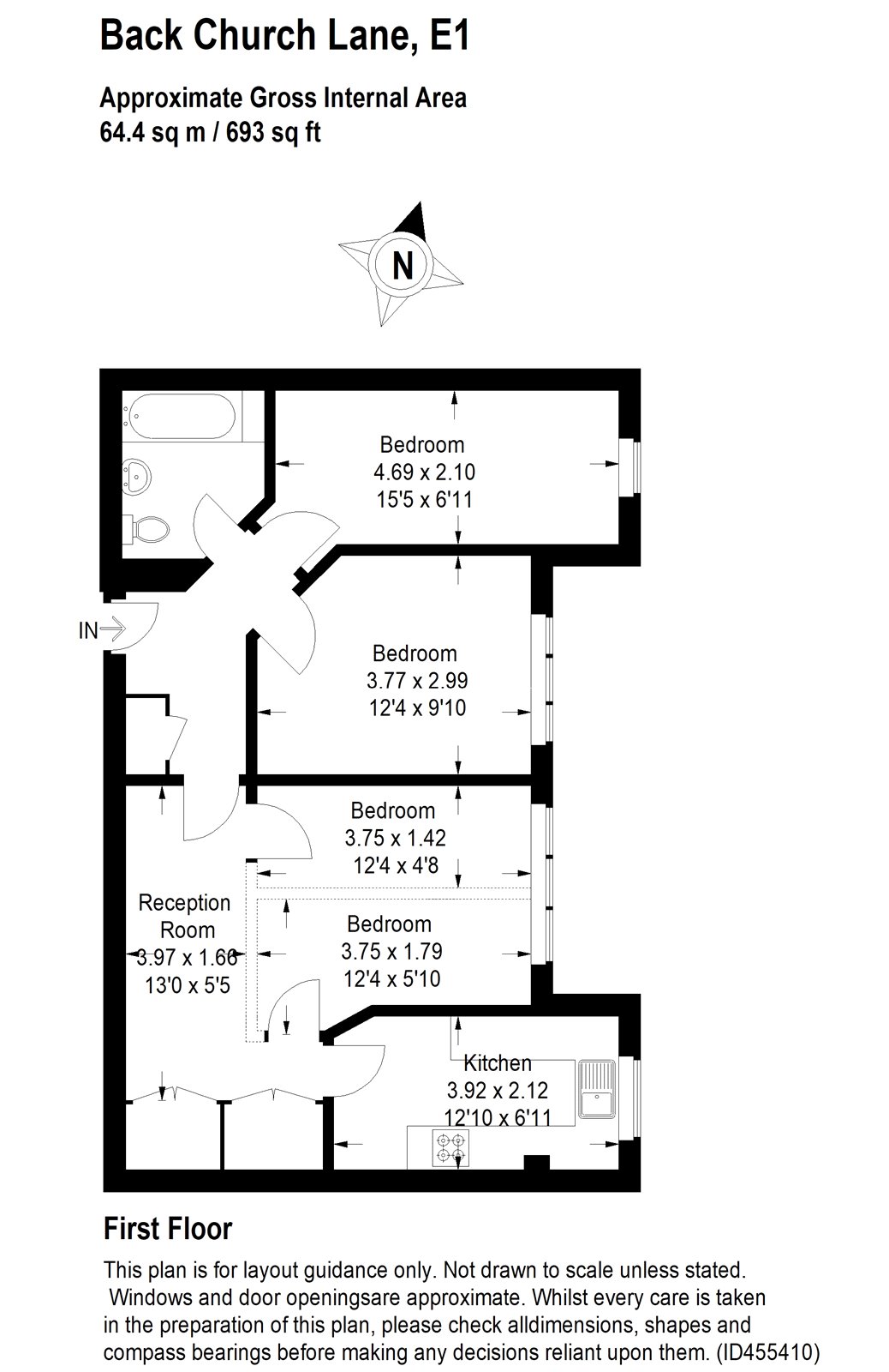 2 Bedrooms Flat for sale in Flat 16, 129 Back Church Lane, Aldgate, London E1