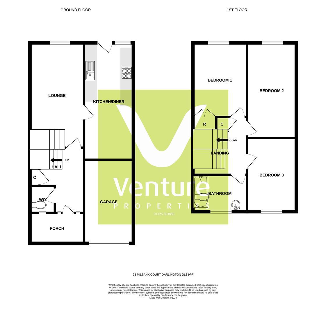 25, Milbank Court, Darlington floorplan