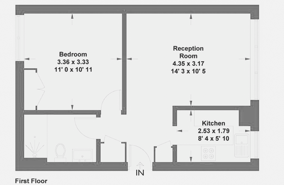 Flat 10, 437, Fulham Road, London floorplan