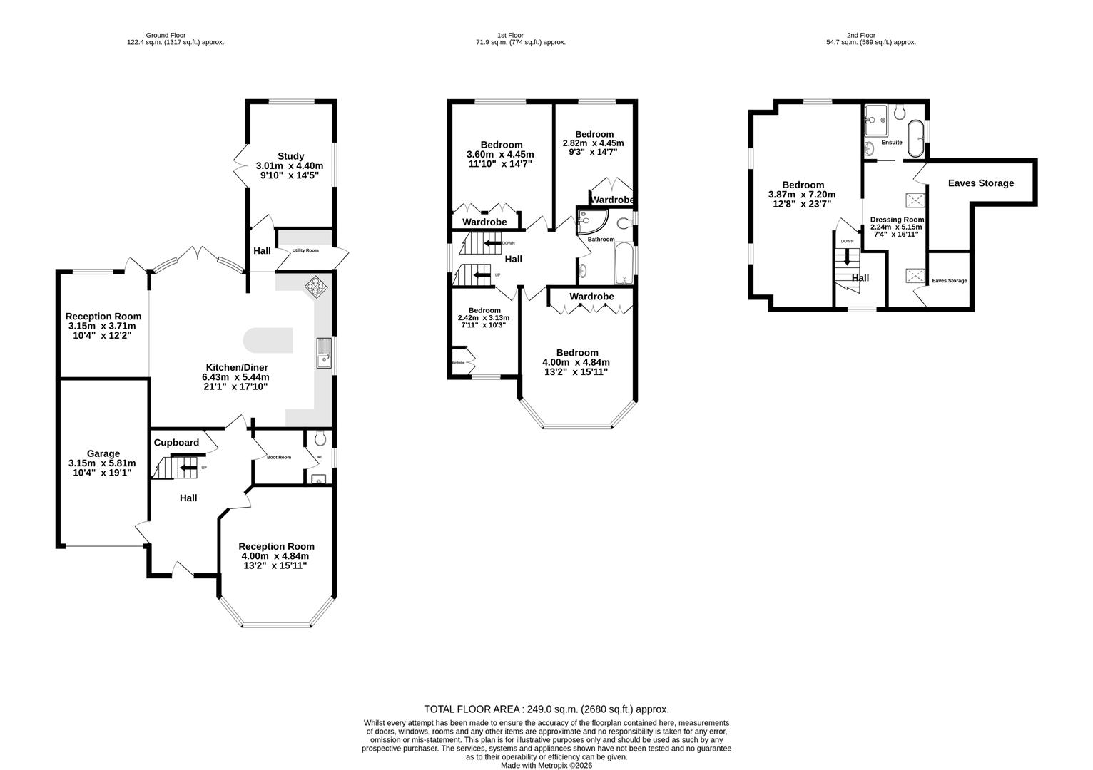 15, Links Road, Epsom floorplan