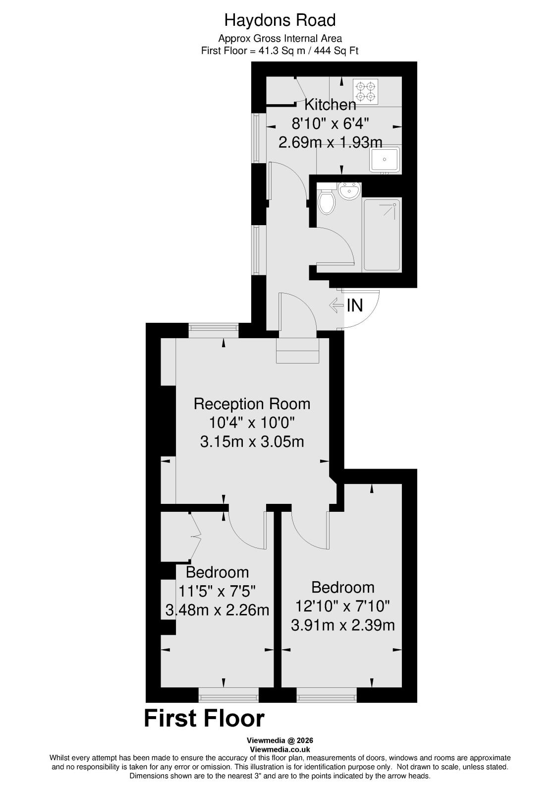 235a, Haydons Road, London floorplan