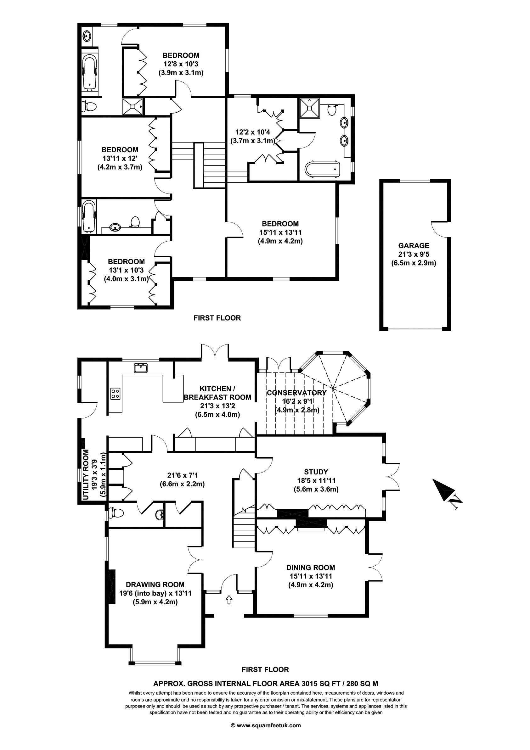 Mulberry House, 23, Ashley Road, Walton-on-Thames floorplan