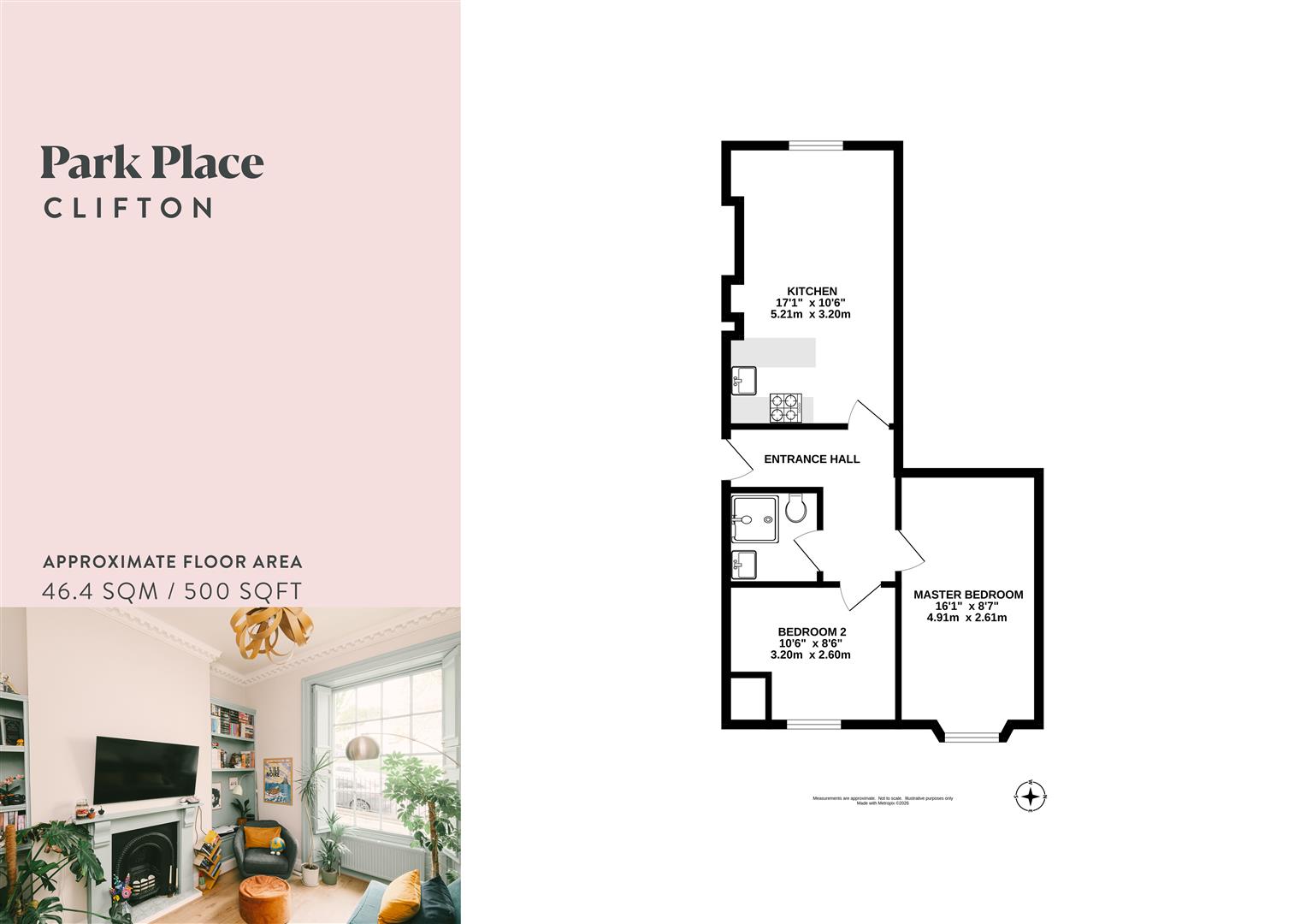 Flat 1, 11, Park Place, Bristol floorplan