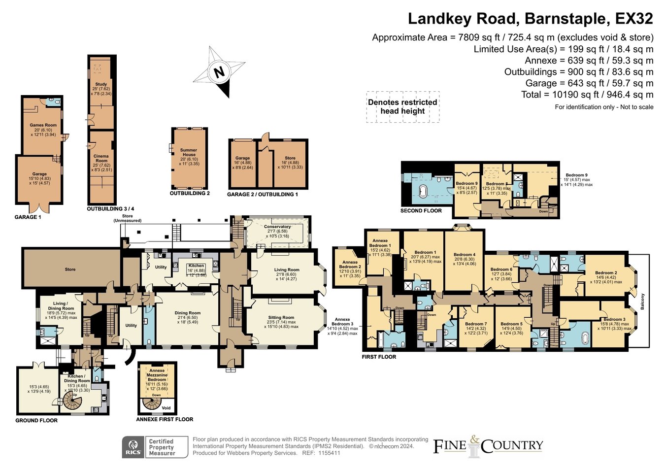 Mount Sandford Guest House, Landkey Road, Barnstaple floorplan