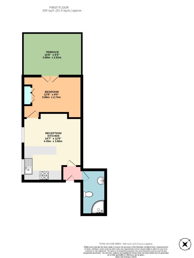 Flat 3, 26, Alexandra Grove, London floorplan