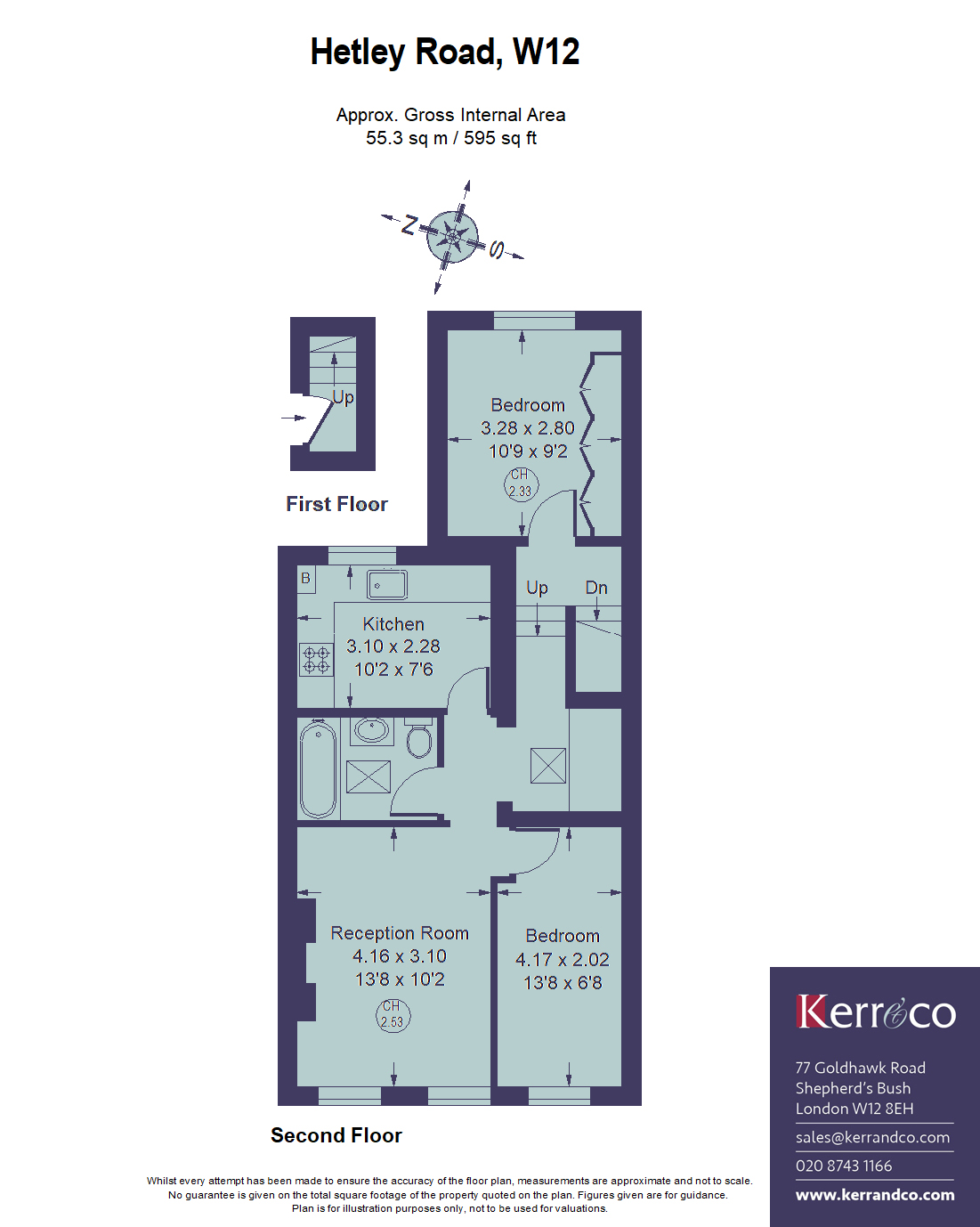 3, Hetley Road, Shepherd's Bush W12 floorplan