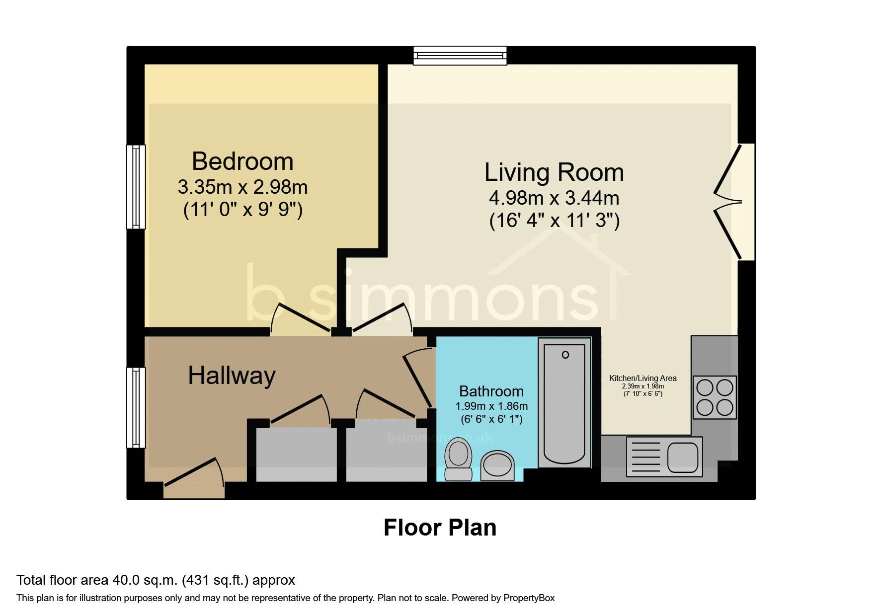 Flat 14, 23, Kenyon Way, Slough floorplan