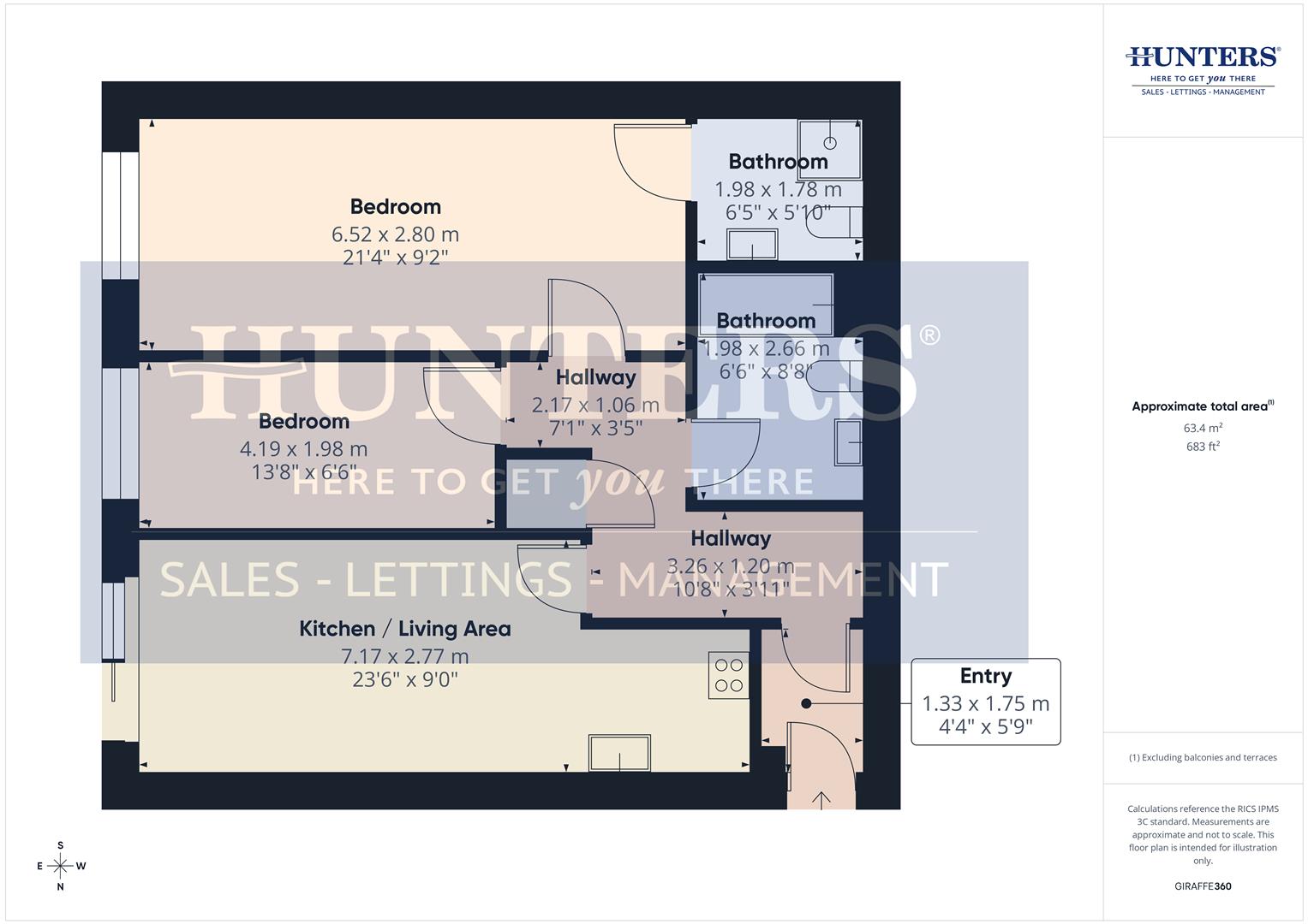 17 Alnwick House, Mindrum Terrace, North Shields floorplan
