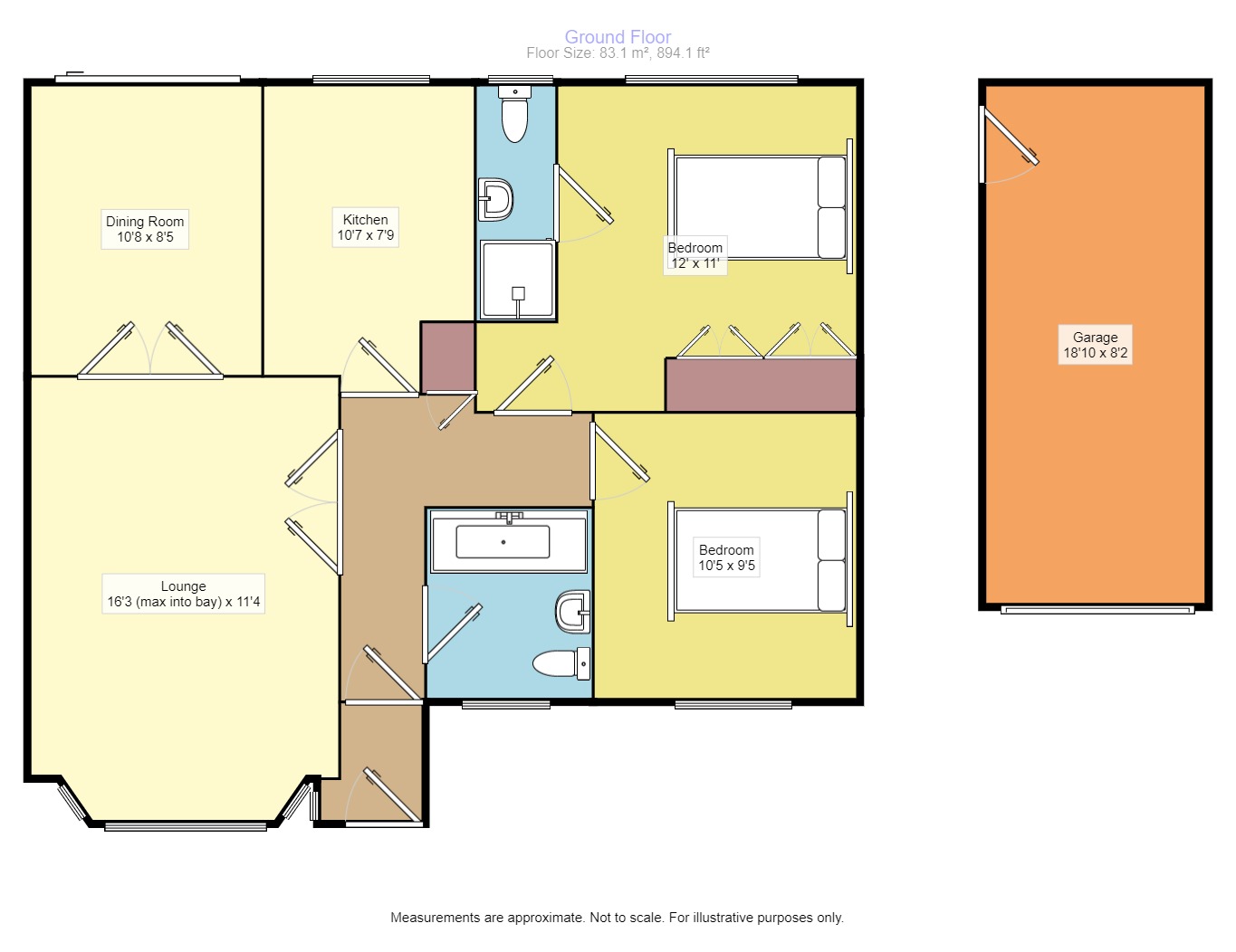 2, Fairoaks, East Sussex floorplan