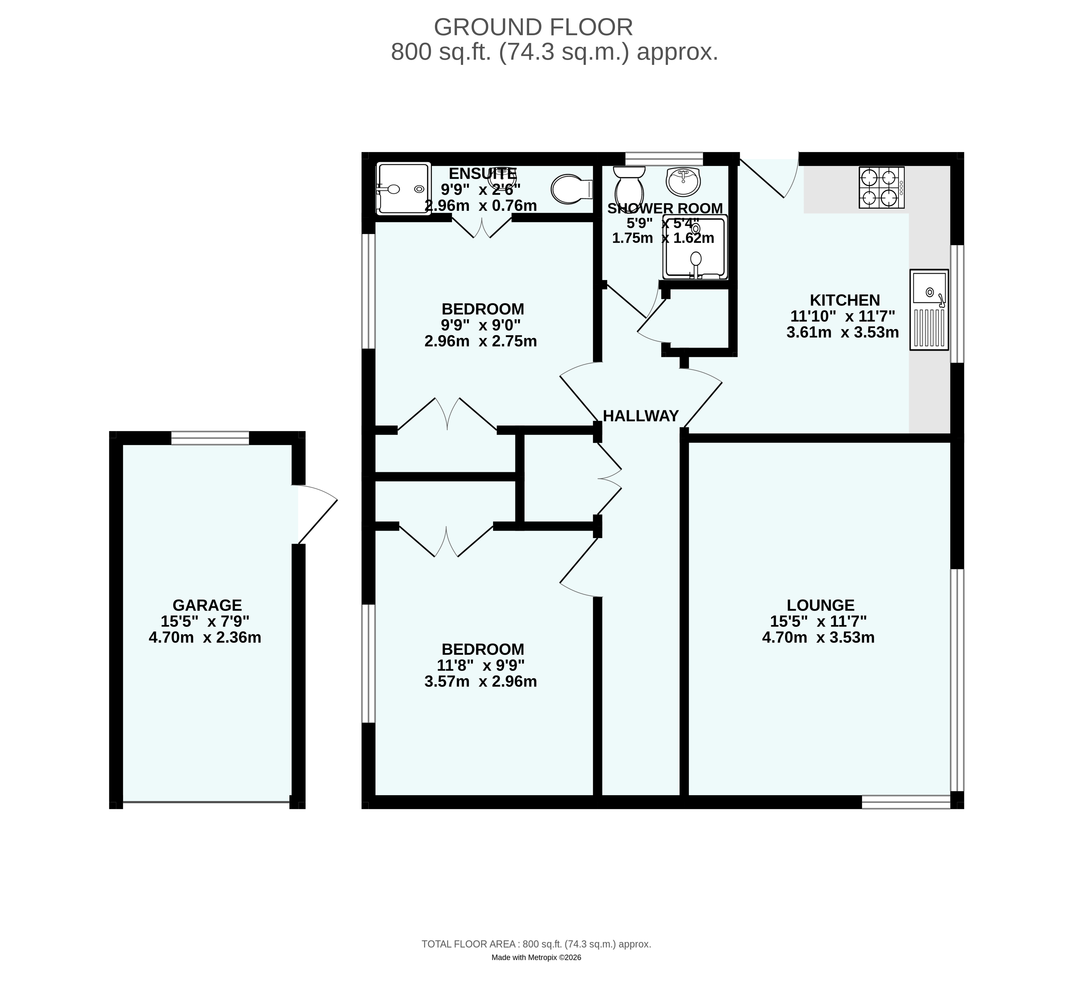 9, Chynoweth Gardens, Penzance floorplan