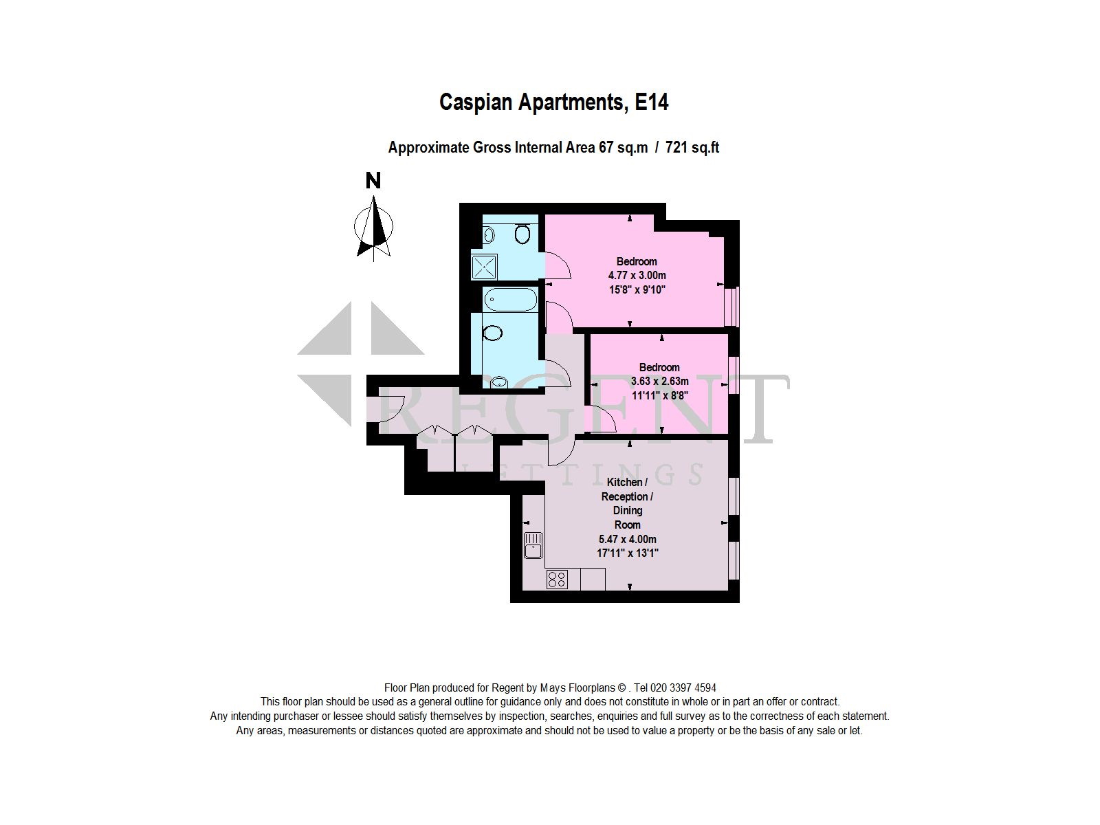403, Caspian Apartments, Salton Square, London floorplan