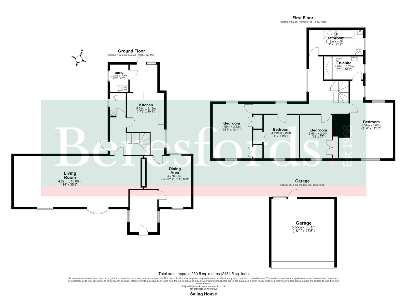 Saling House,, New Green, Braintree floorplan