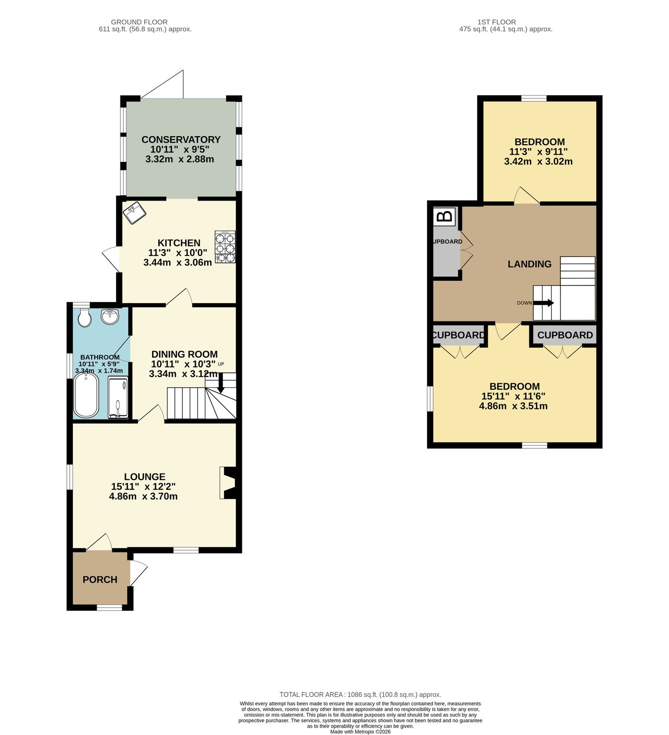 1 Eagleswell Cottages, Eagleswell Road, Llantwit Major floorplan