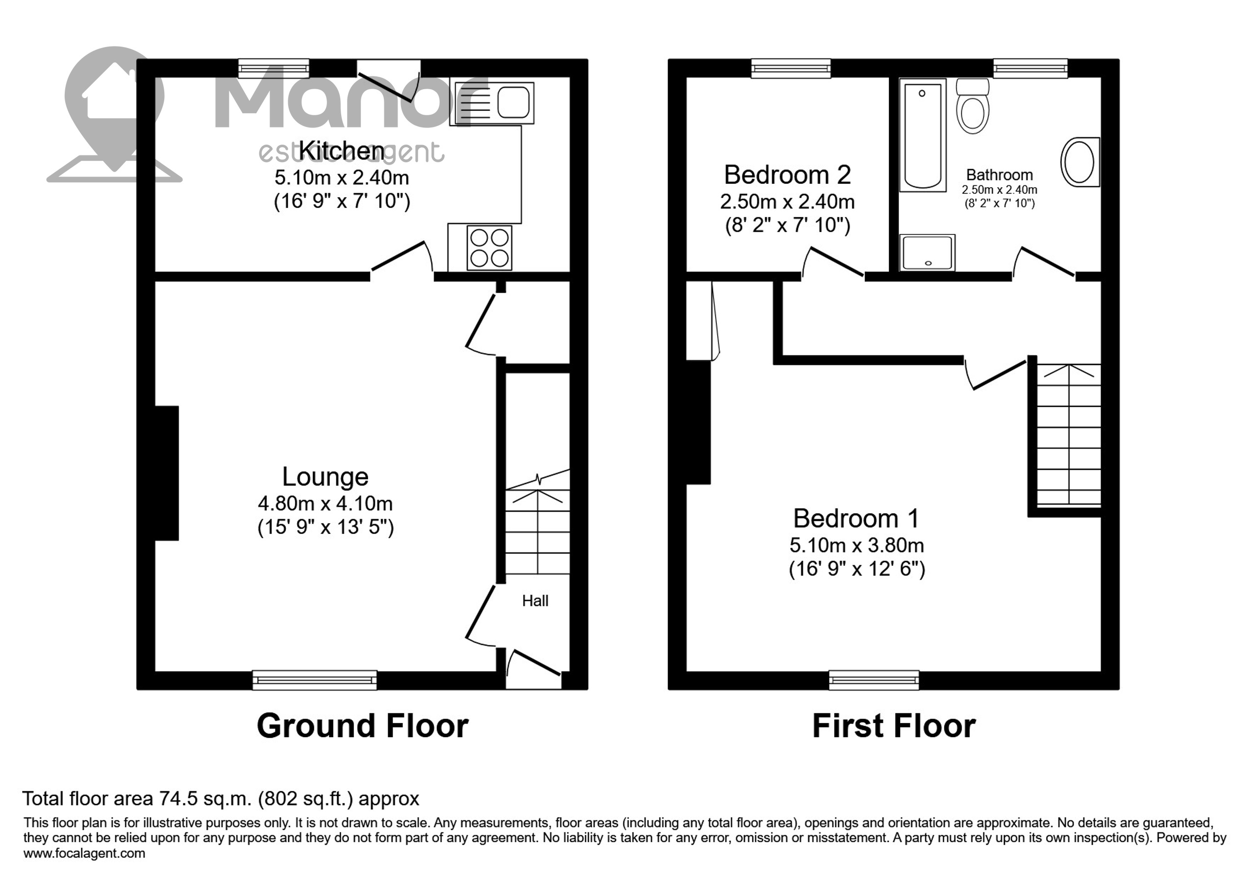 11 Oak Terrace, Stanley floorplan